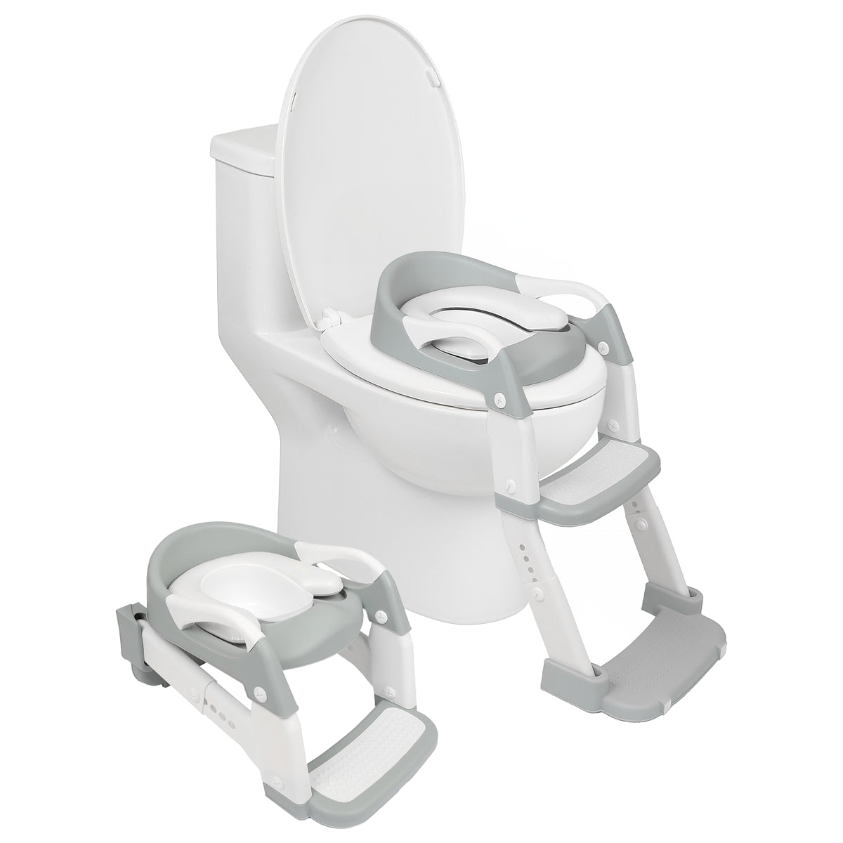 Adjustable 2-in-1 Potty Training Toilet Seat - White