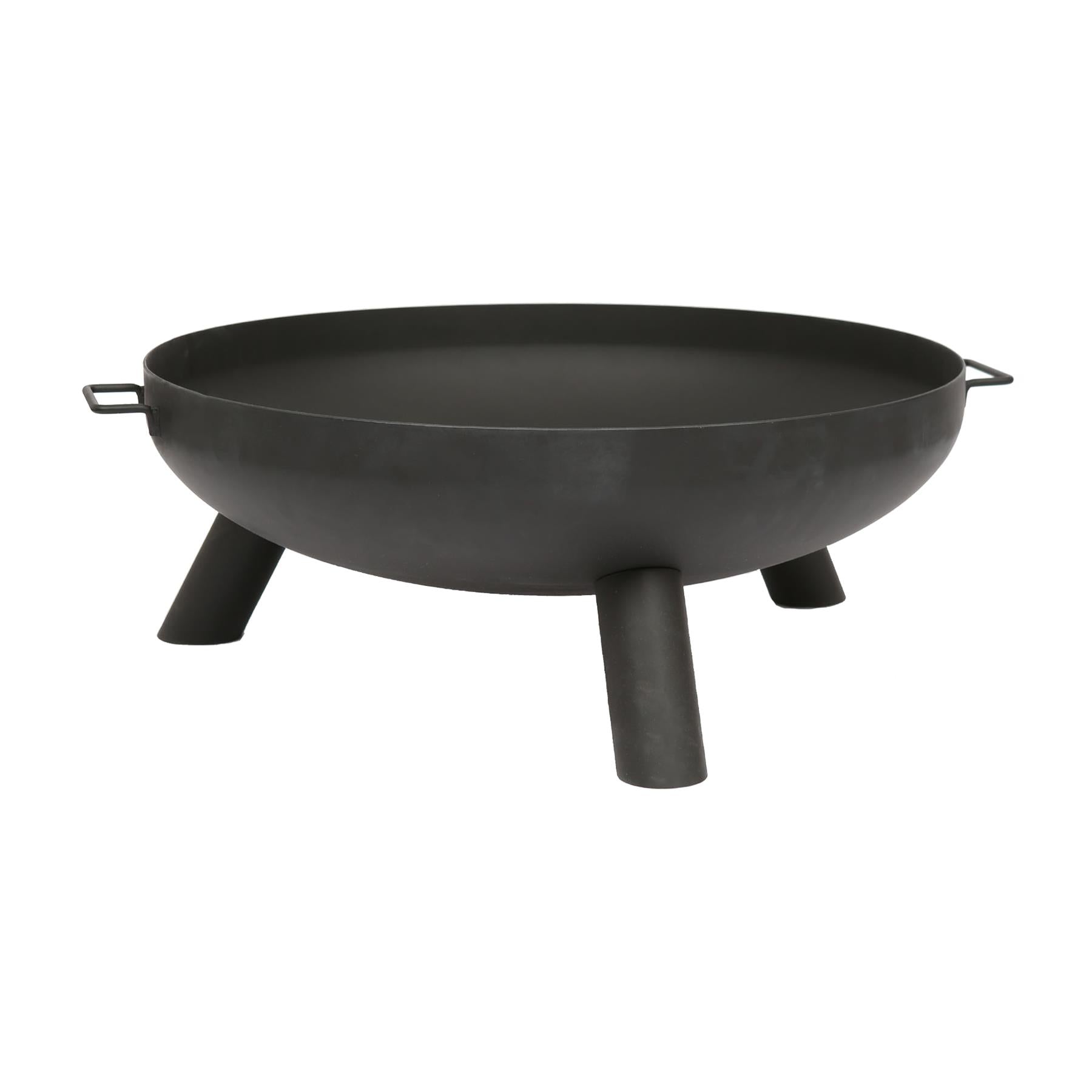Round Iron Fire Pit - 99cm - Black