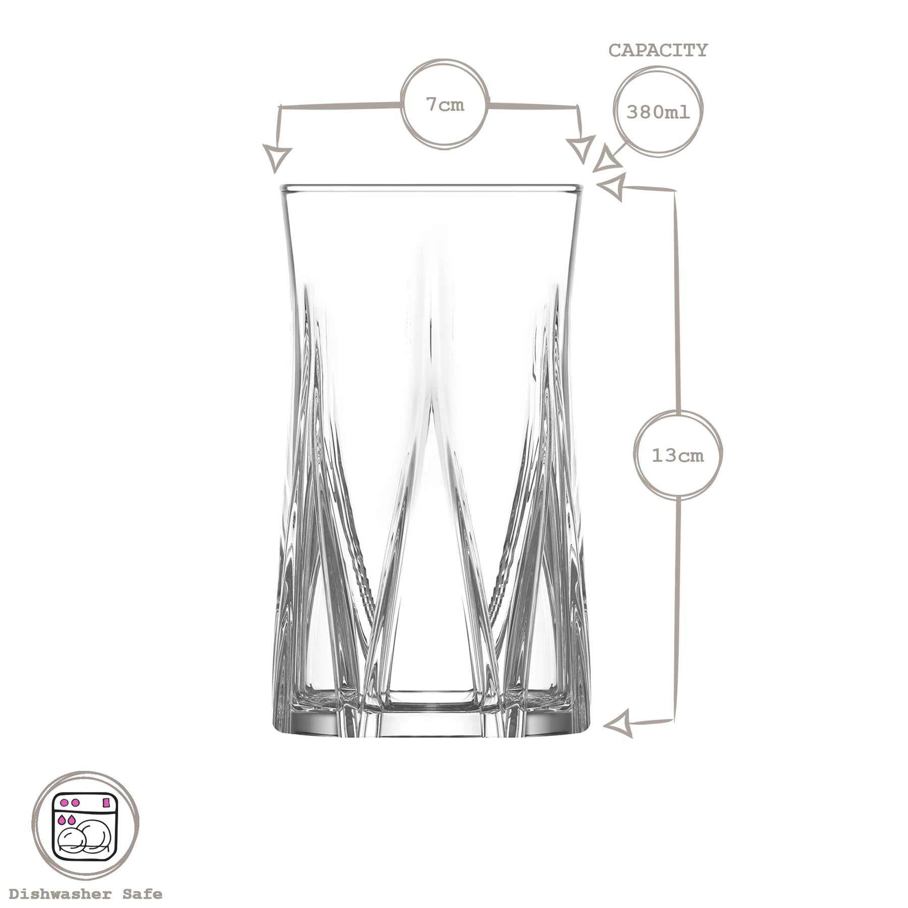 380ml Zoey Highball Glass