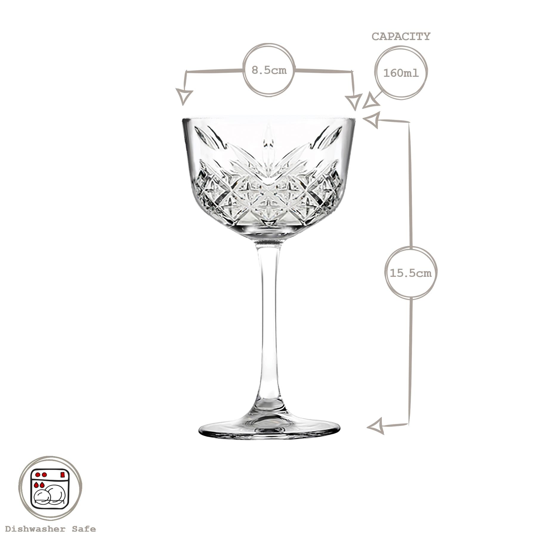 160ml Timeless Nick & Nora Glass
