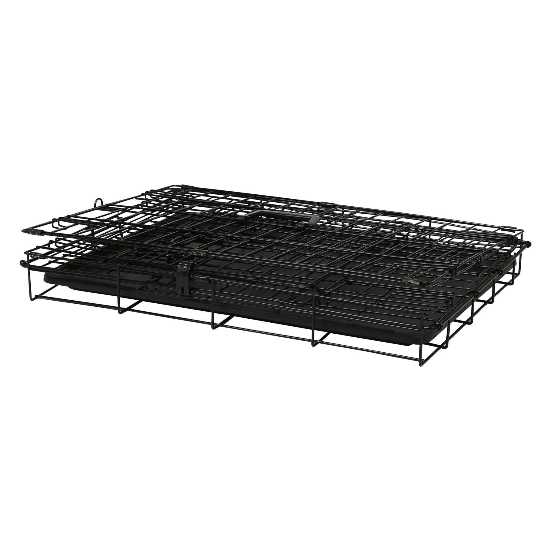 2 Door Metal Dog Crate with Removable Tray - Large