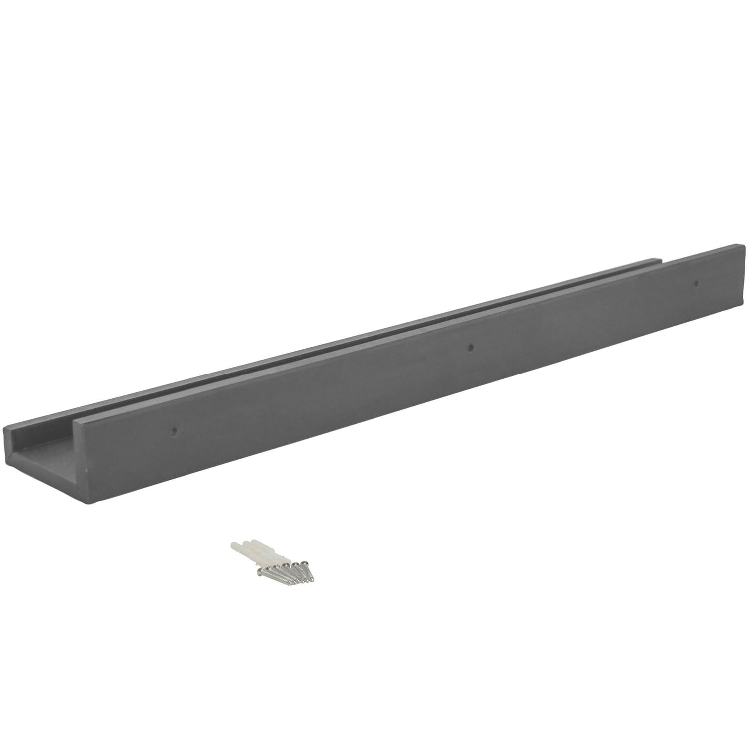 57cm Floating Picture Ledge Wall Shelf - Grey