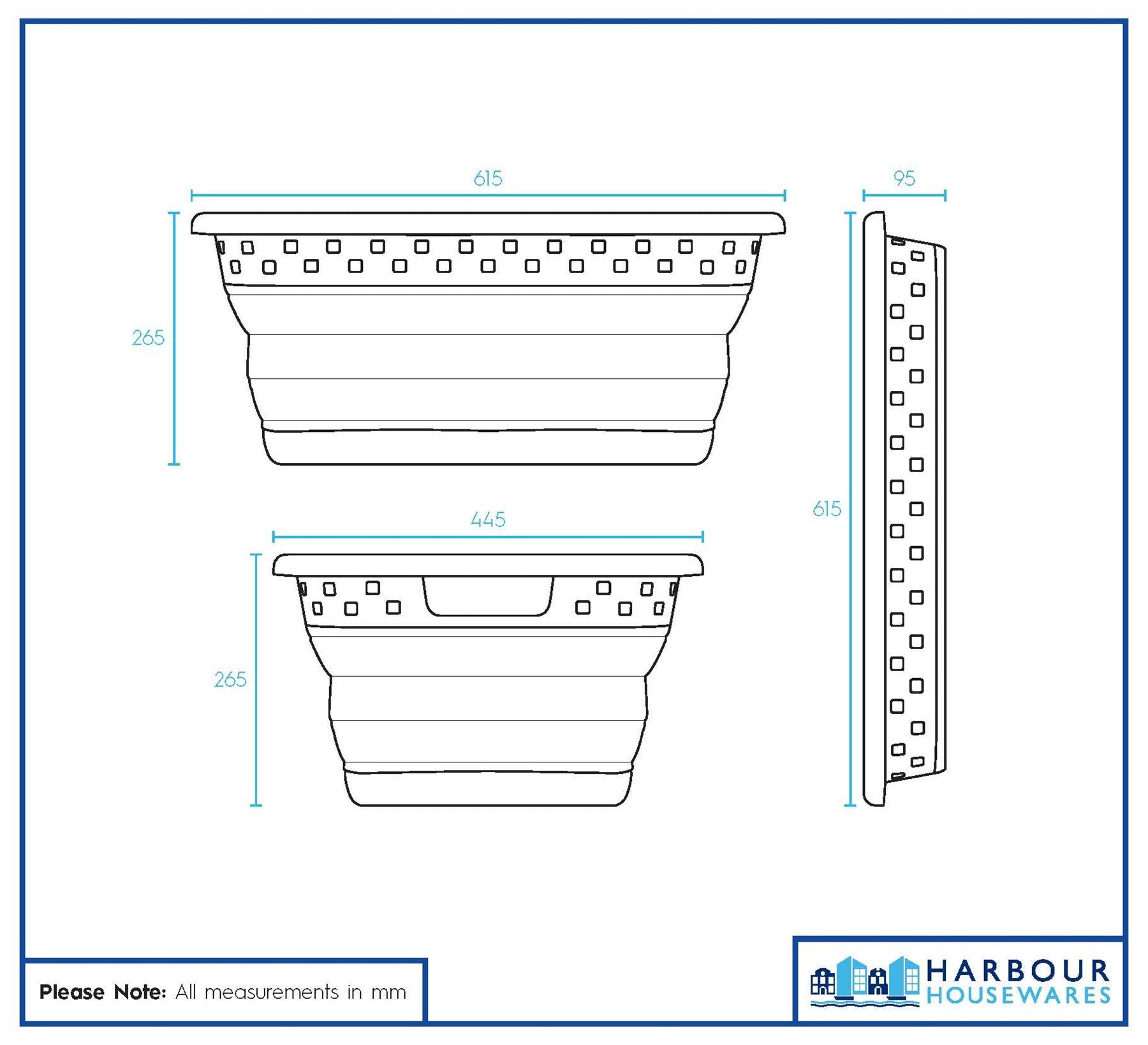 42L Collapsible Laundry Basket - White/Grey