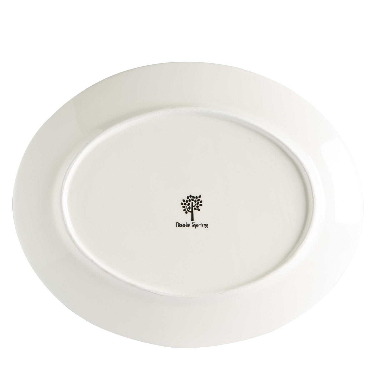 Father Christmas Stoneware Serving Platter - 31cm