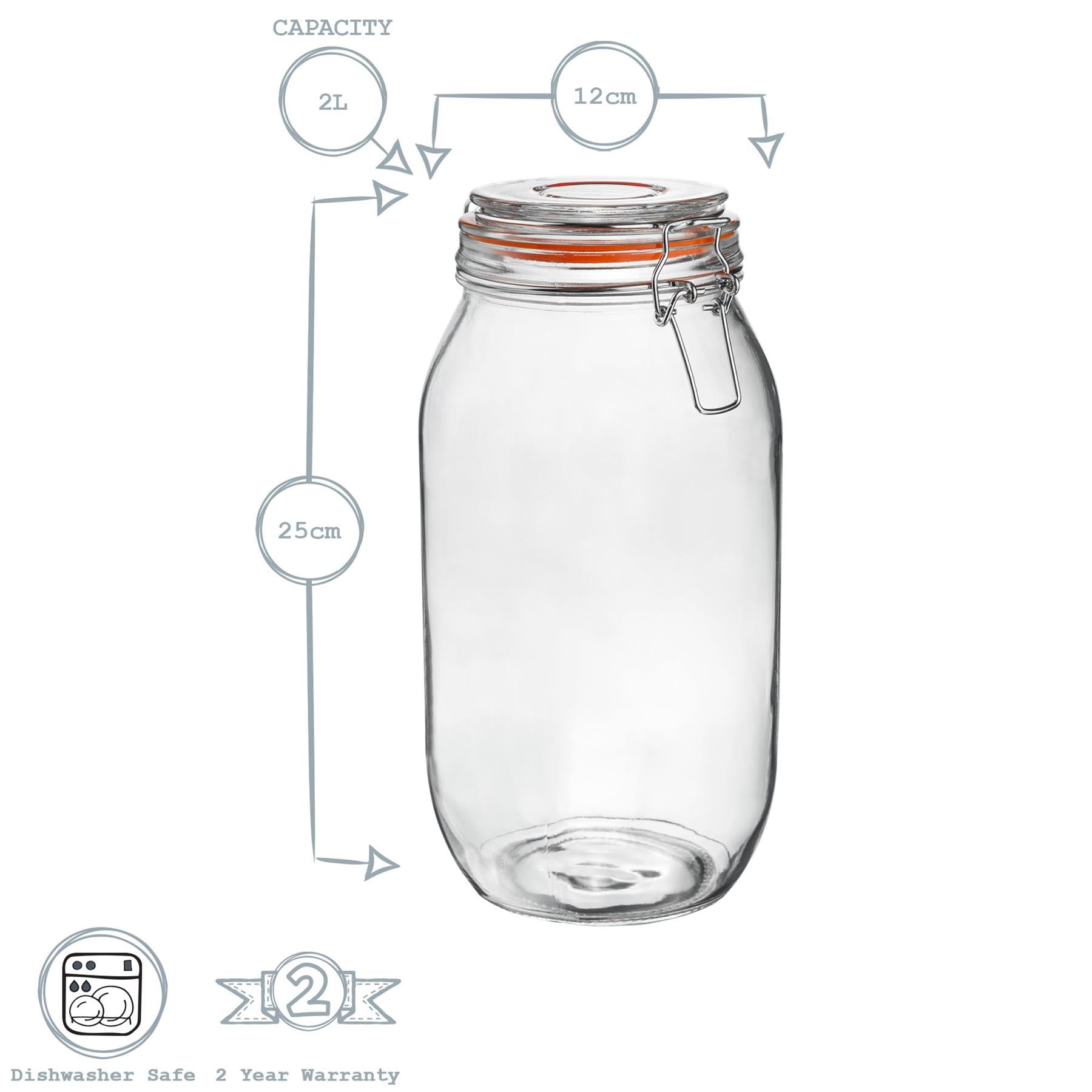 2L Glass Storage Jar - Pallet of 360