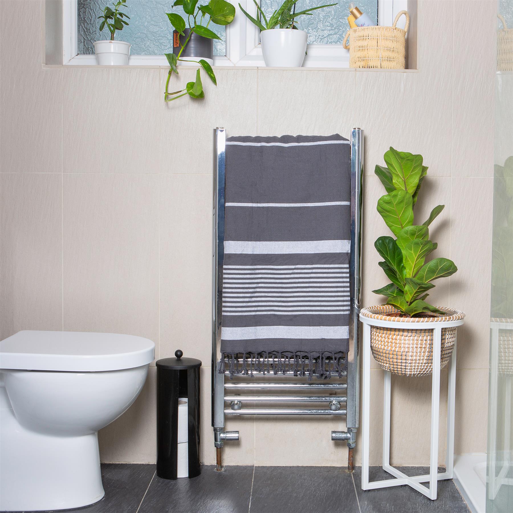 Deluxe Turkish Cotton Bath Towel - Steel Grey