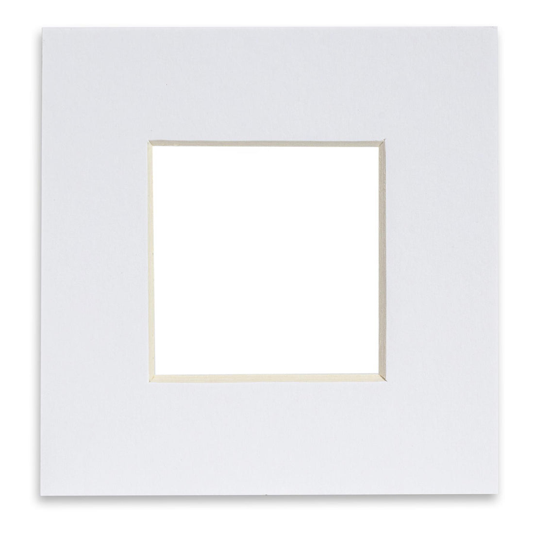 Nicola Spring Picture Mount for 10 x 10" Frame | Photo Size 8 x 8" - White