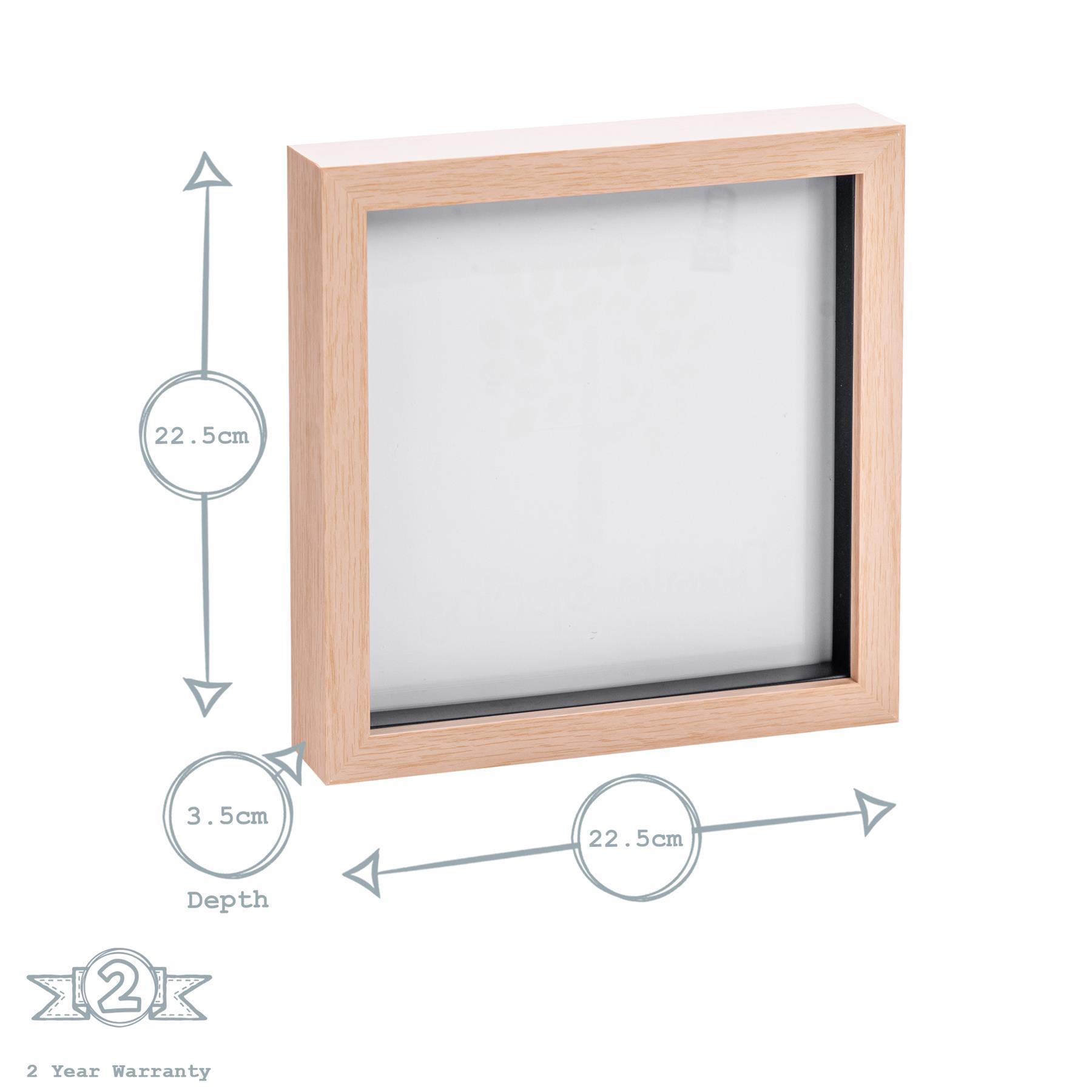 Nicola Spring Box Photo Frame - 8x8 - Light Wood