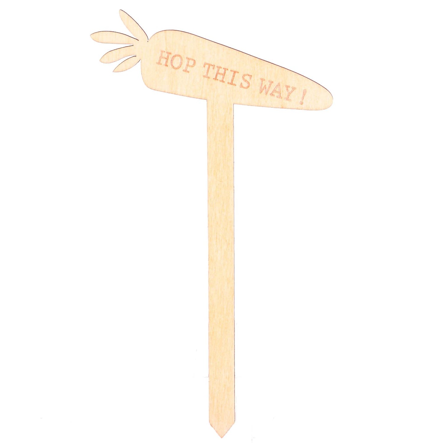 Easter Egg Hunt Signs - 15cm - Natural
