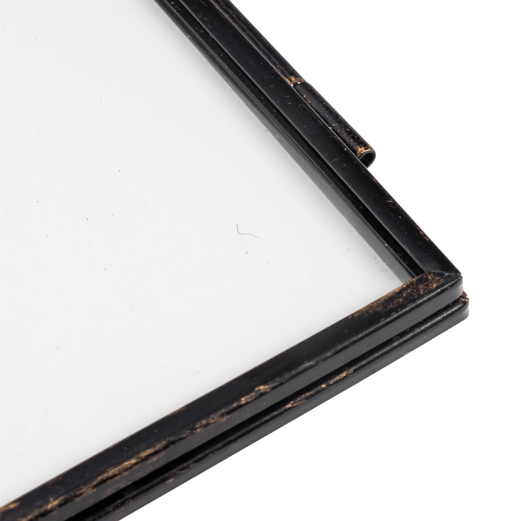 4" x 4" Black Hanging Metal Photo Frame - by Nicola Spring