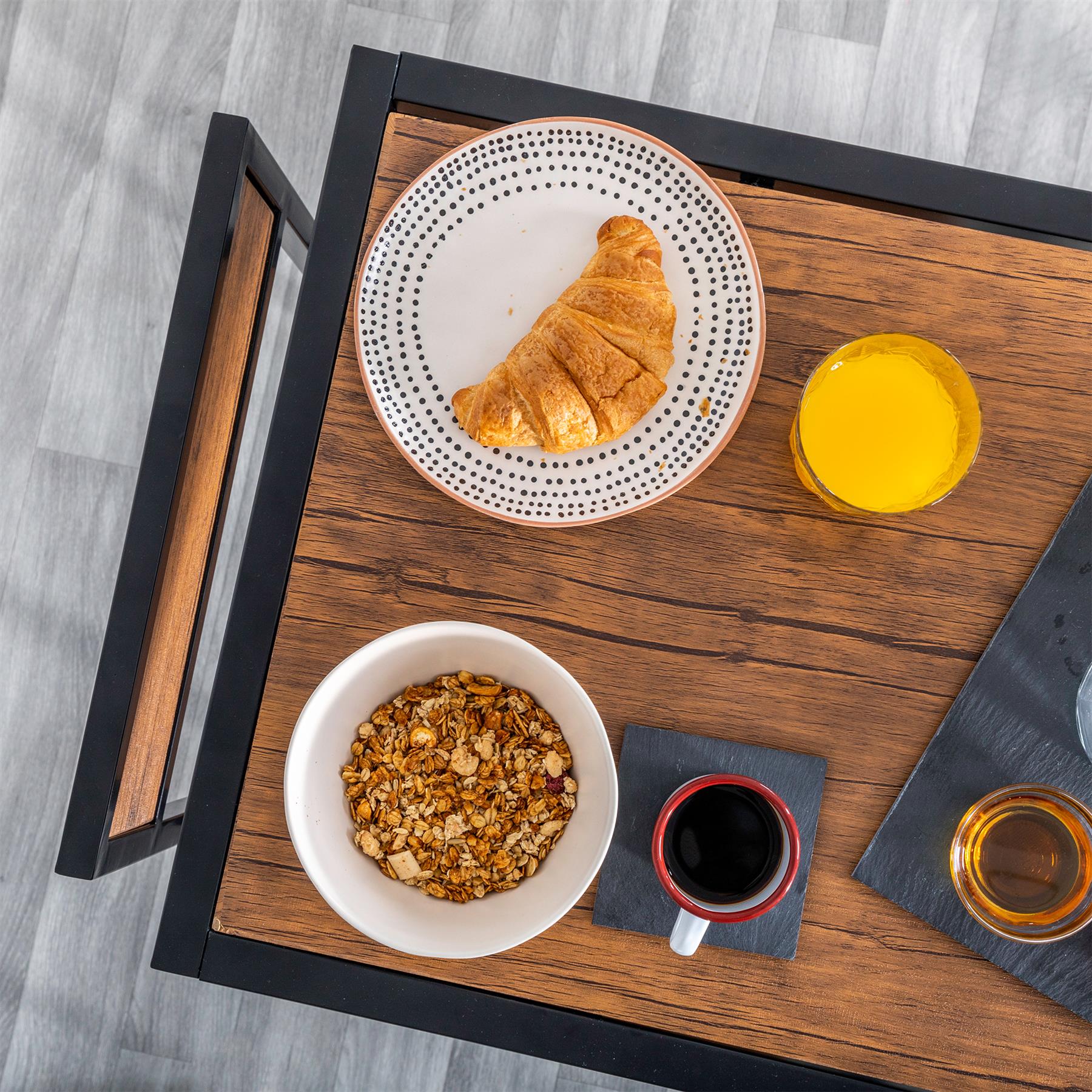 2 Seater Breakfast Bar Set - Brown