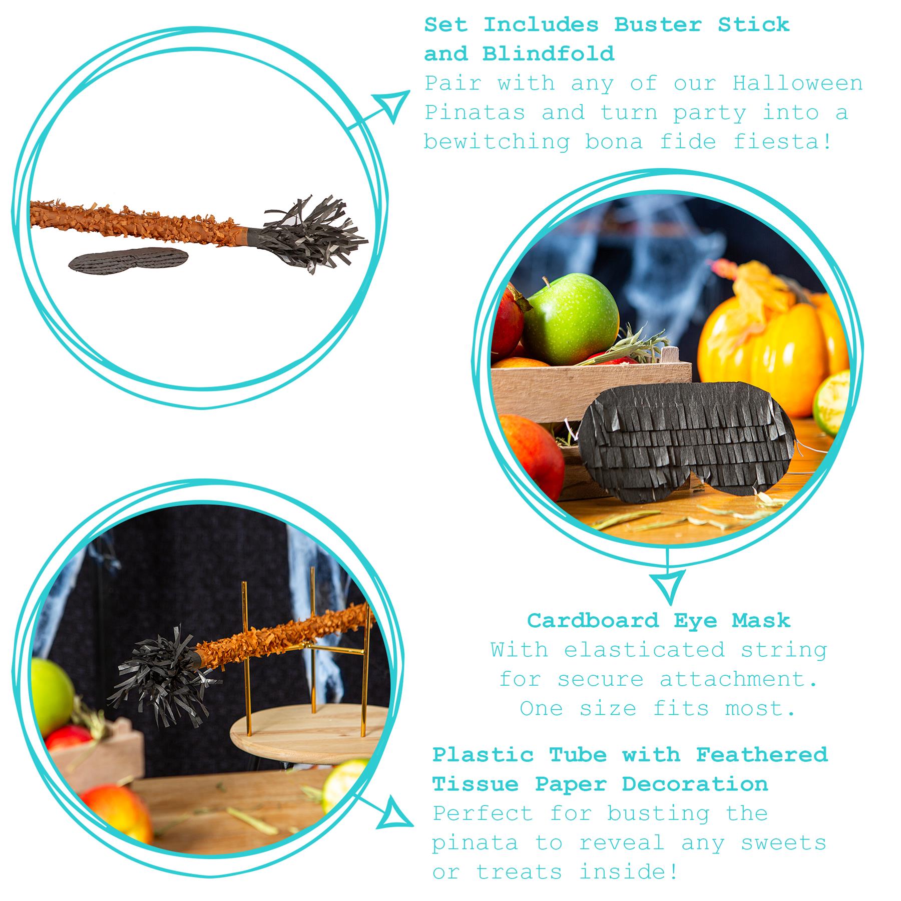 Halloween Pinata Buster Broomstick
