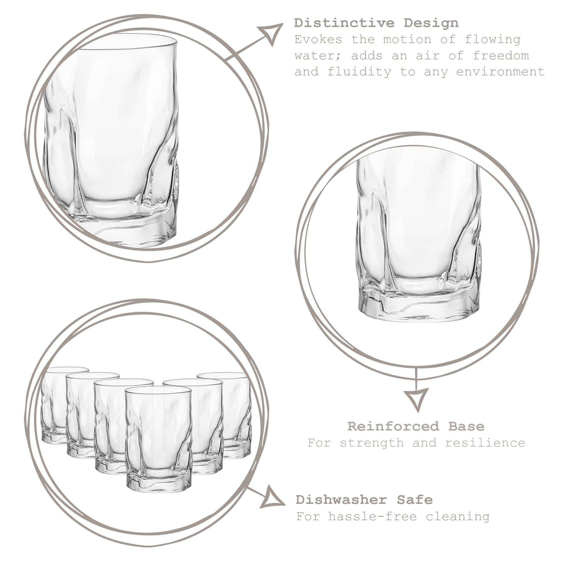 Sorgente Water Glass - 300ml - Clear