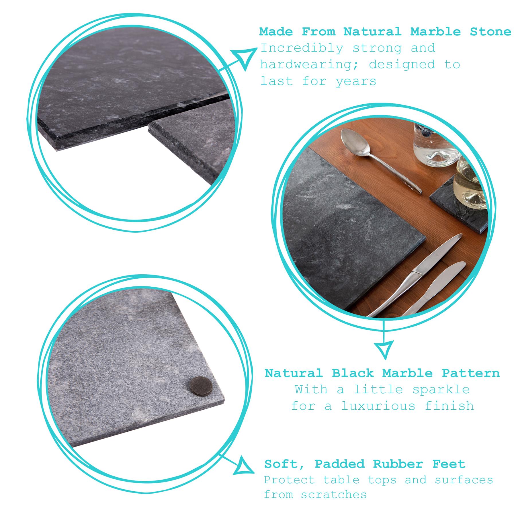Marble Rectangle Chopping Board - 30cm x 20cm