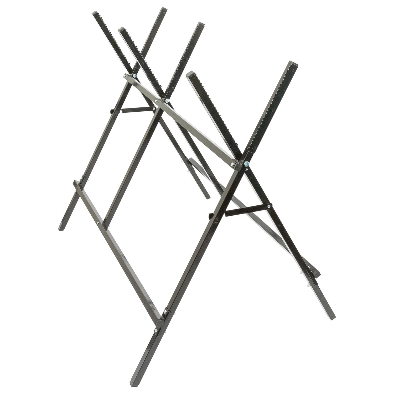 Black Folding Iron Log Saw Horse - By Harbour Housewares