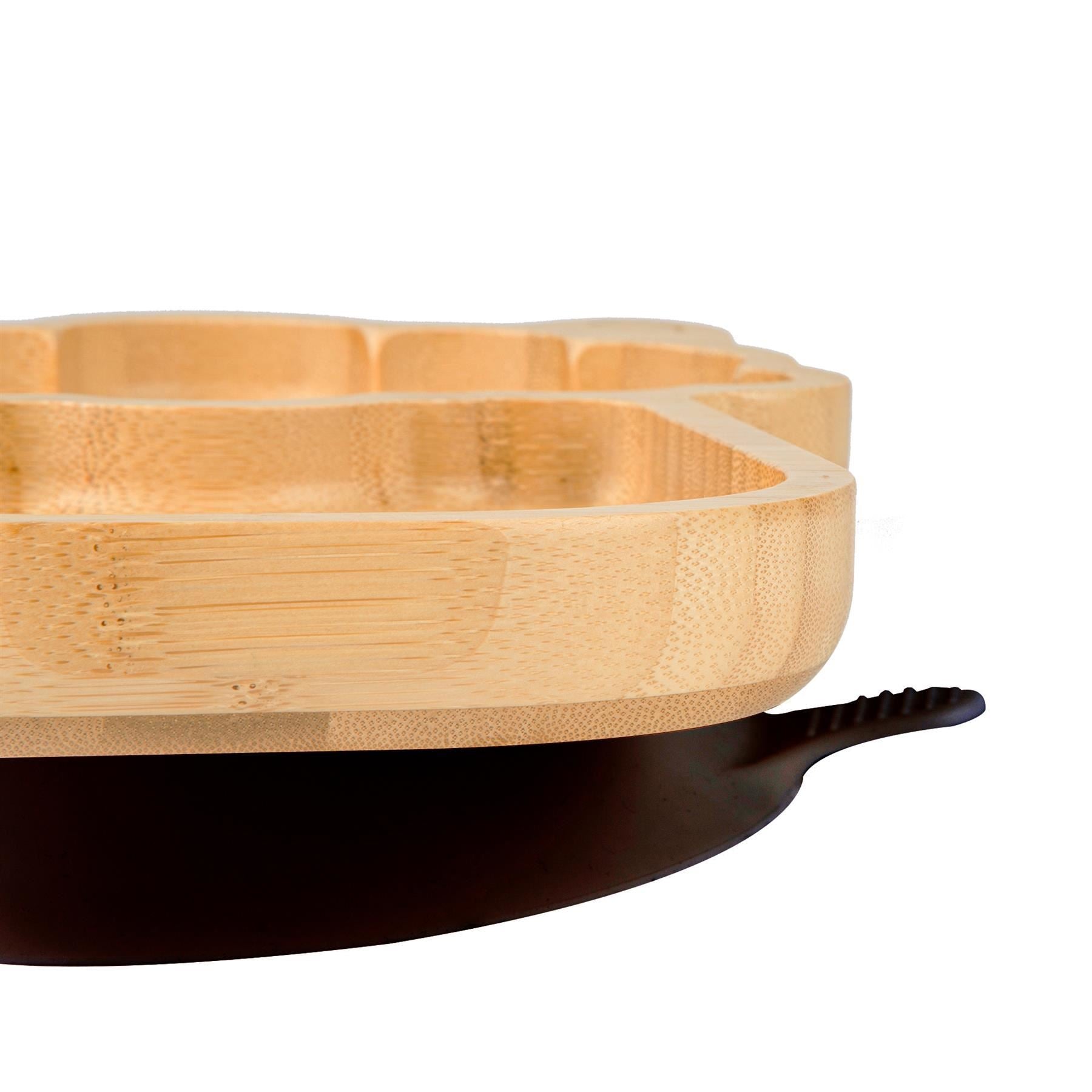 Navy Blue Llama Bamboo Suction Plate