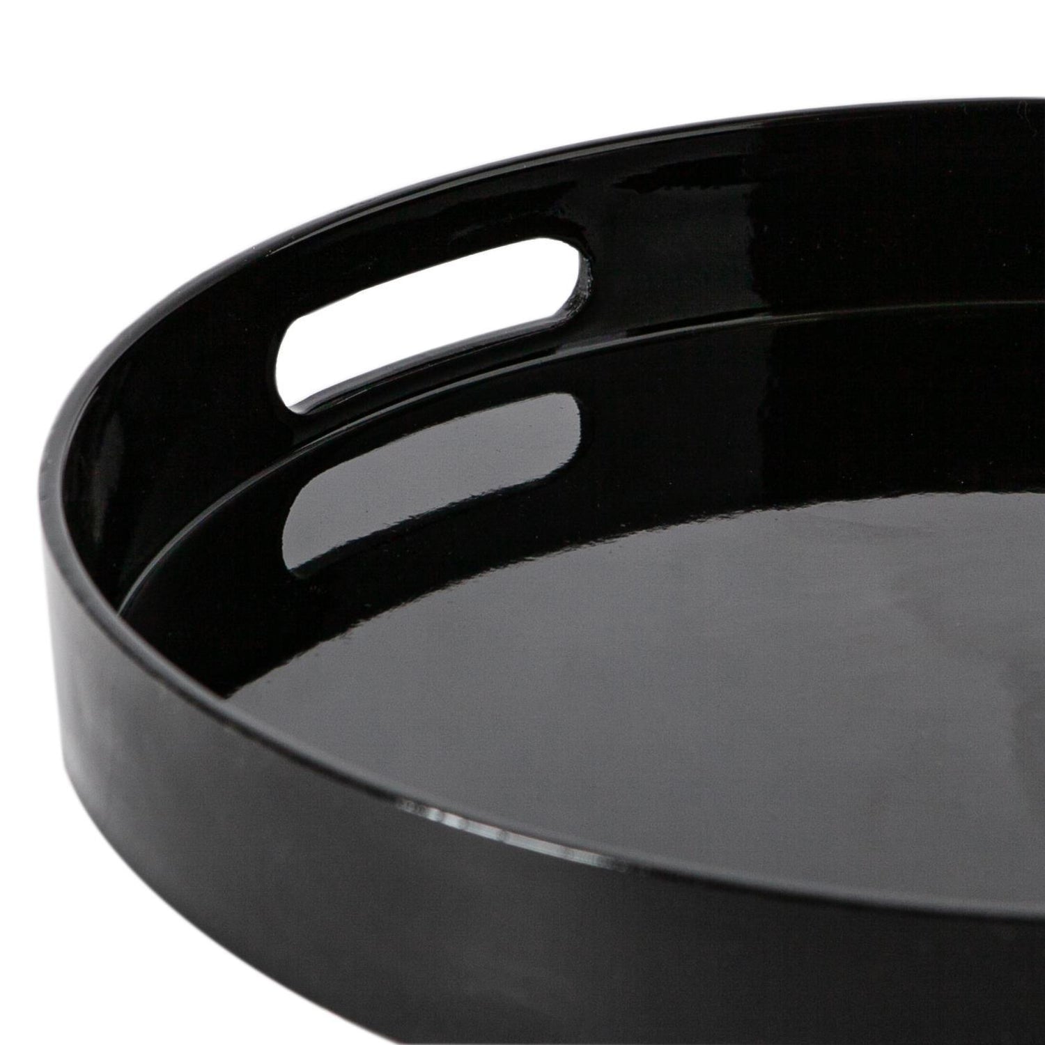 Round Serving Tray - Centre Piece - 33cm - Black
