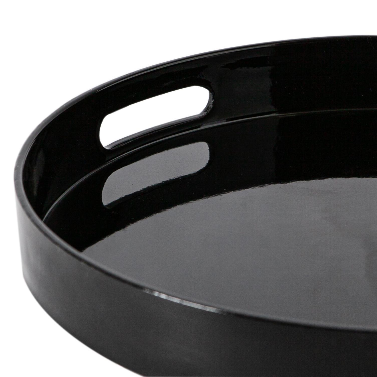 Round Serving Tray - Centre Piece - 33cm - Black