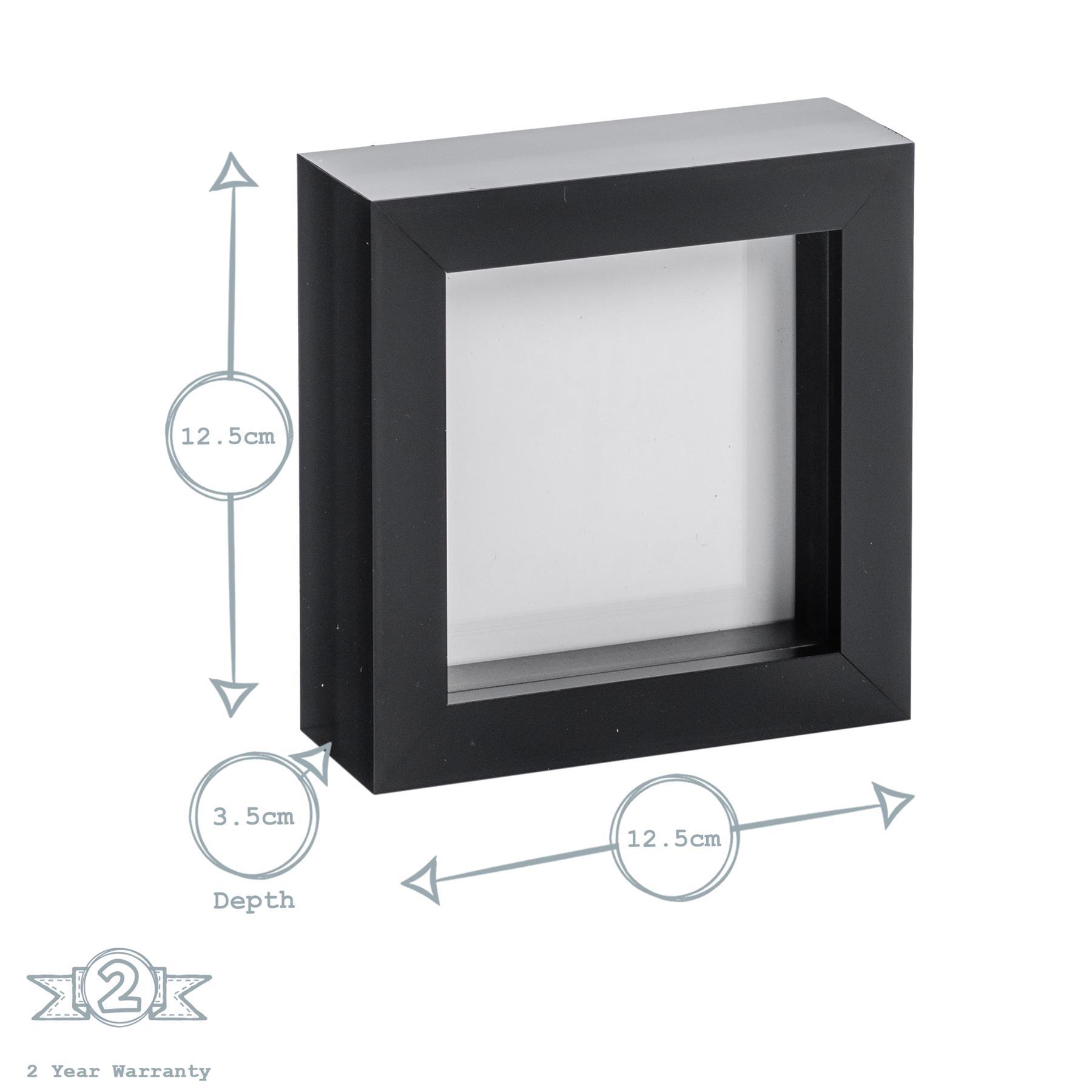 Nicola Spring Box Photo Frame - 4x4 - Black