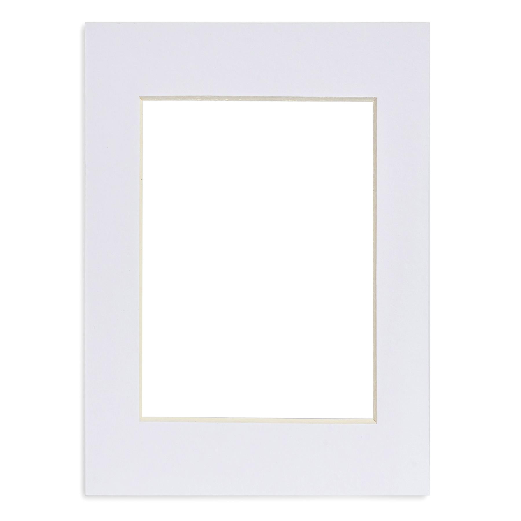 Nicola Spring Picture Mount for 8 x 10" Frame | Photo Size 5 x 7" - White