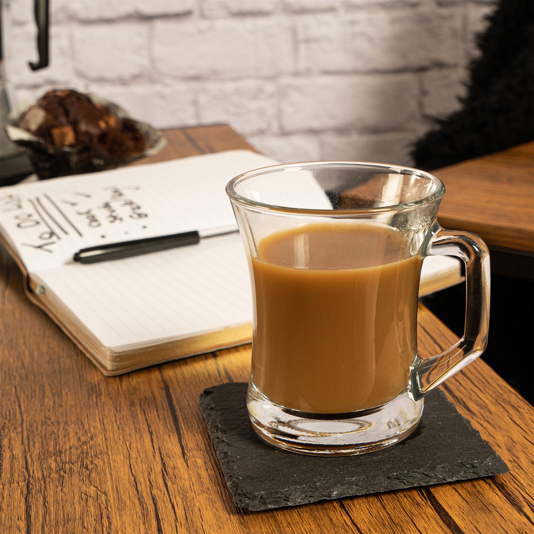 LAV Zen+ Glass Coffee Mug - Clear - 225ml