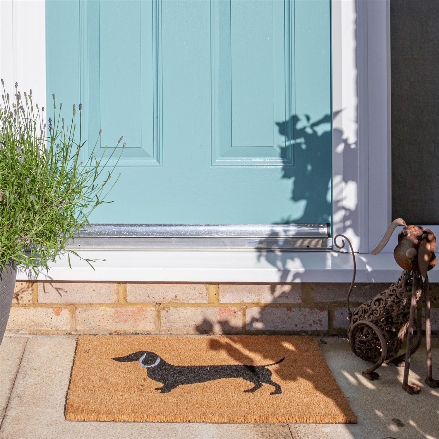 Nicola Spring Non-Slip Door Mat - 60 x 40cm - Sausage Dog