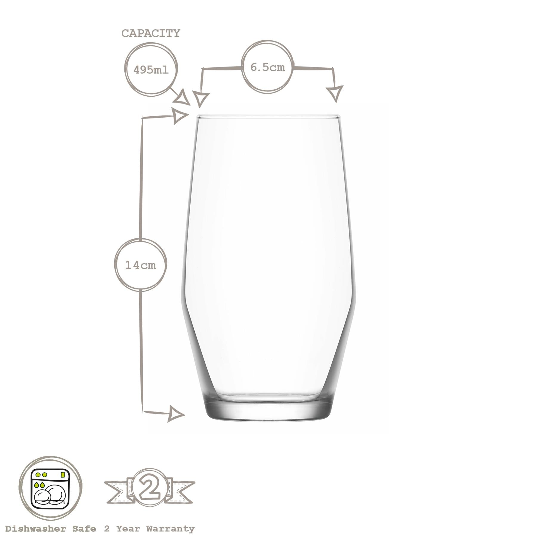 Ella Highball Glass - 495ml