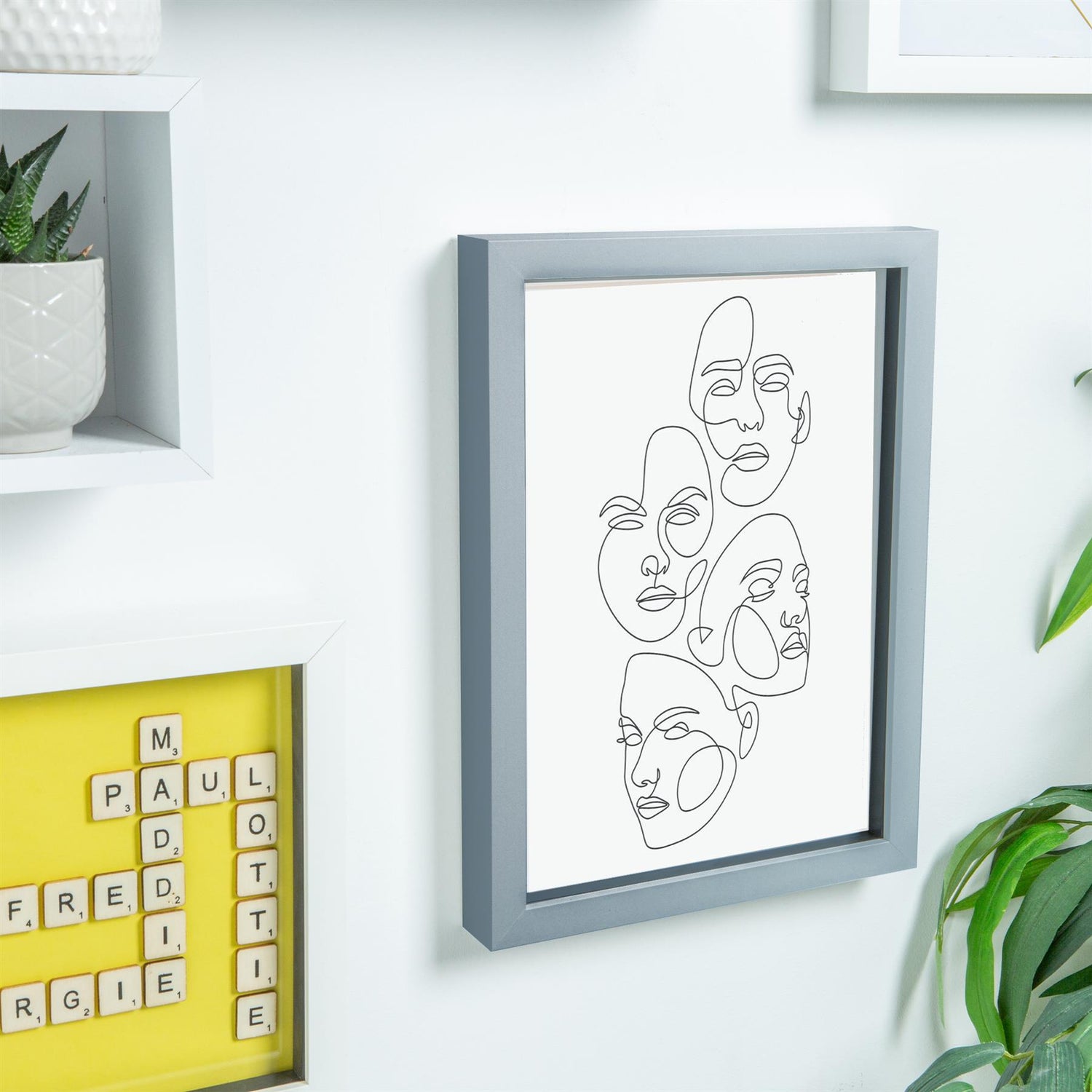 Grey A4 (8" x 12") 3D Box Photo Frame