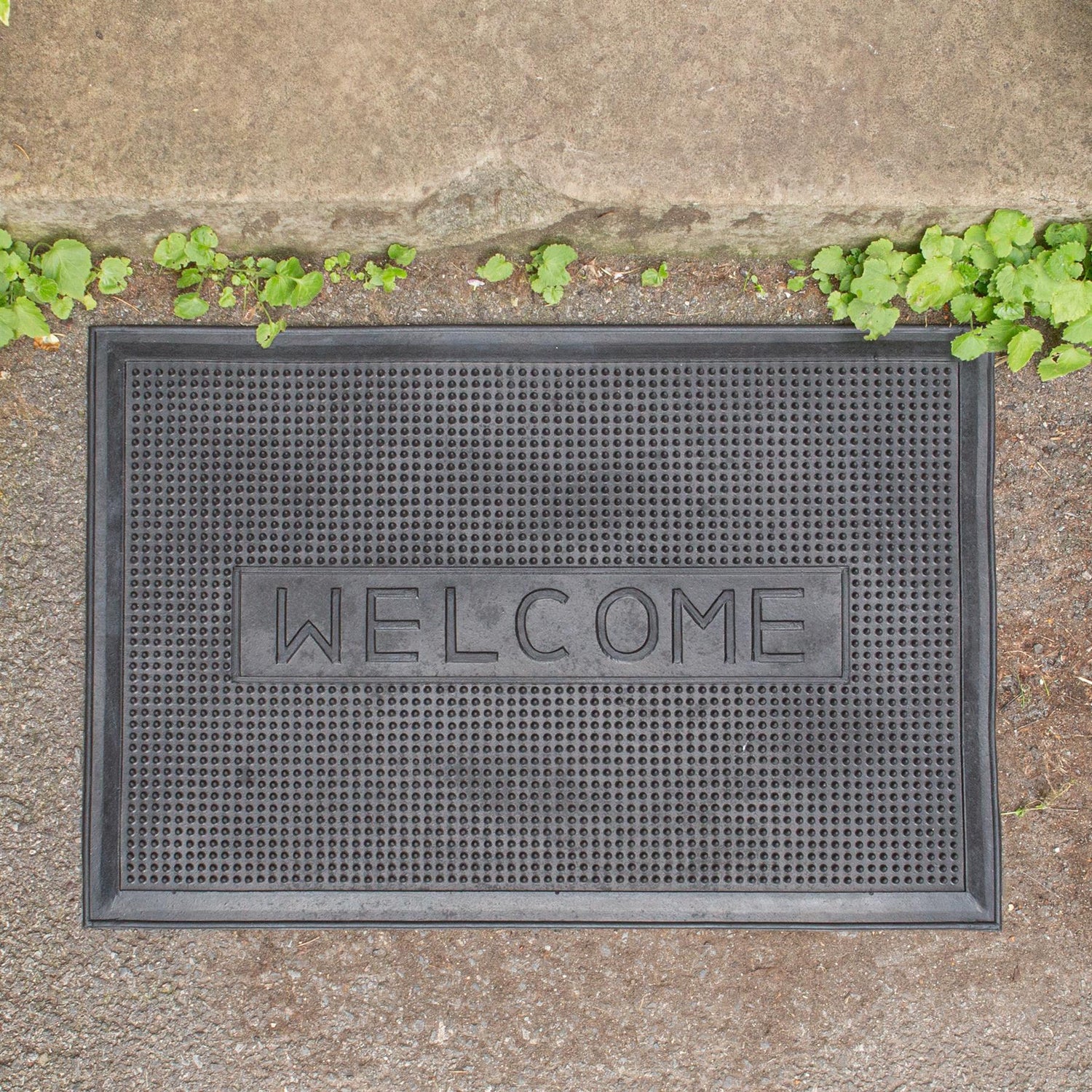 60cm x 40cm Welcome Heavy Duty Rubber Door Mat