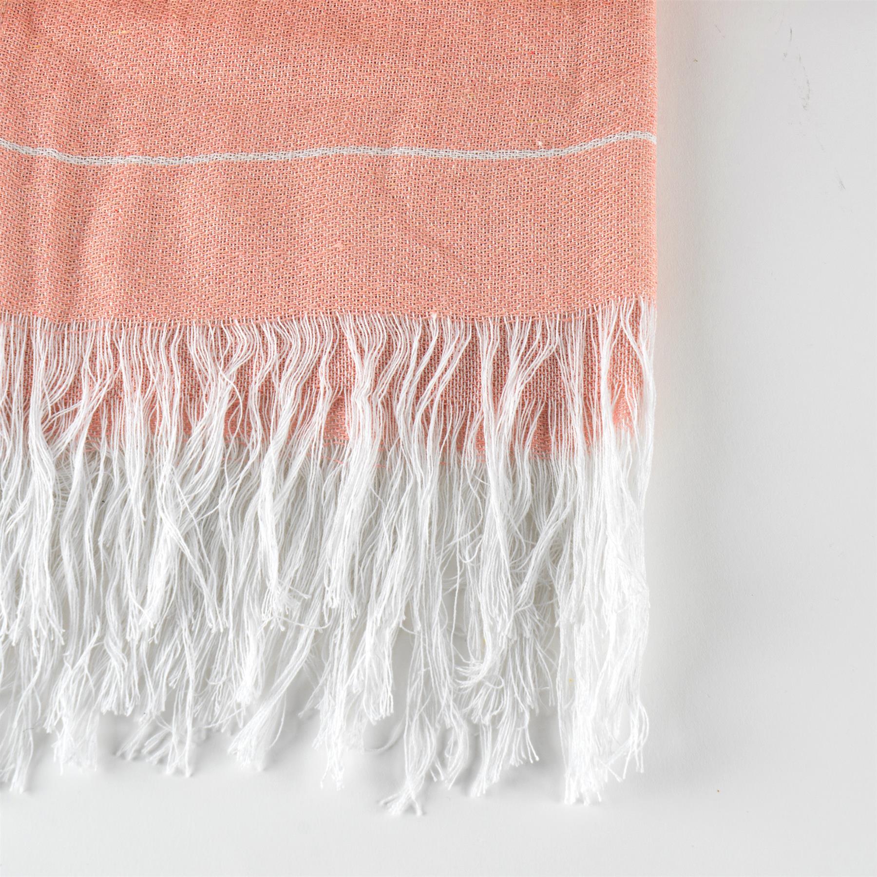 Nicola Spring 100% Turkish Cotton Beach Bath Towel - Cantaloupe
