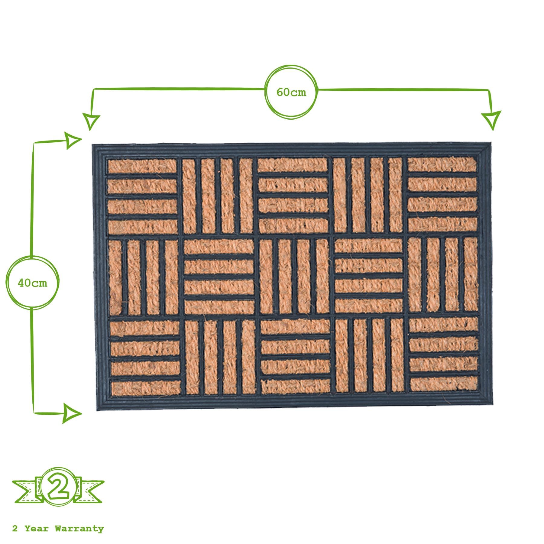Heavy Duty Door Mat - 60 x 40cm - Mosaic