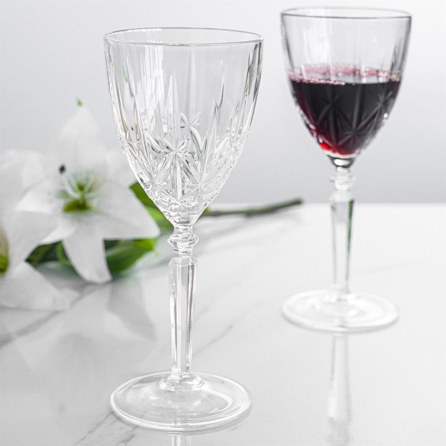 RCR Crystal Orchestra Cut Glass Wine Glass - 290ml