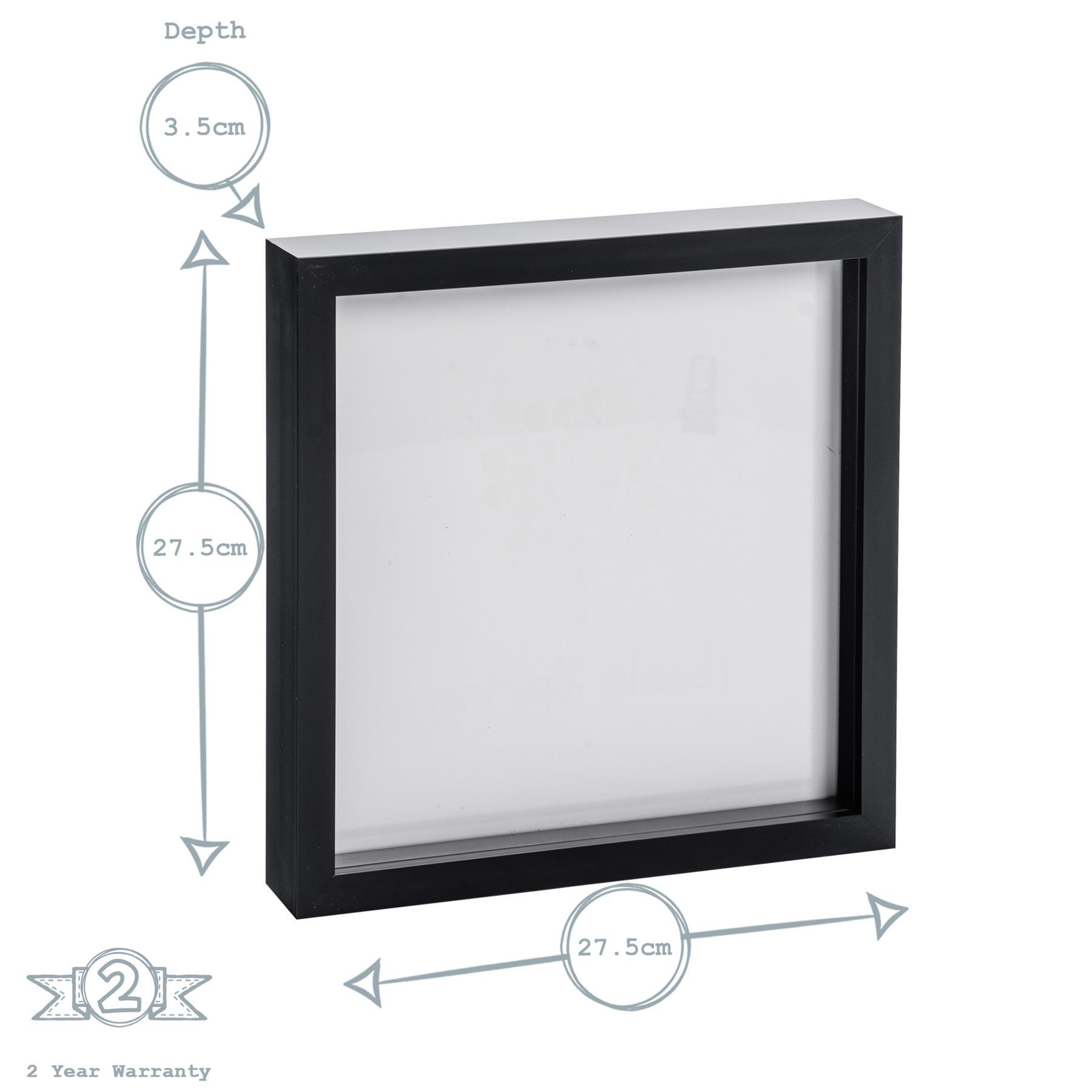 Nicola Spring Box Photo Frame - 10x10" - Black