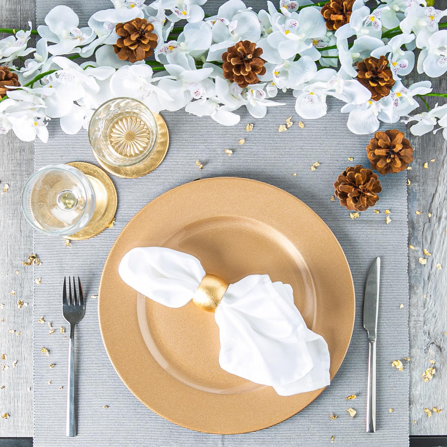 Metallic Charger Plate - 33cm - Gold