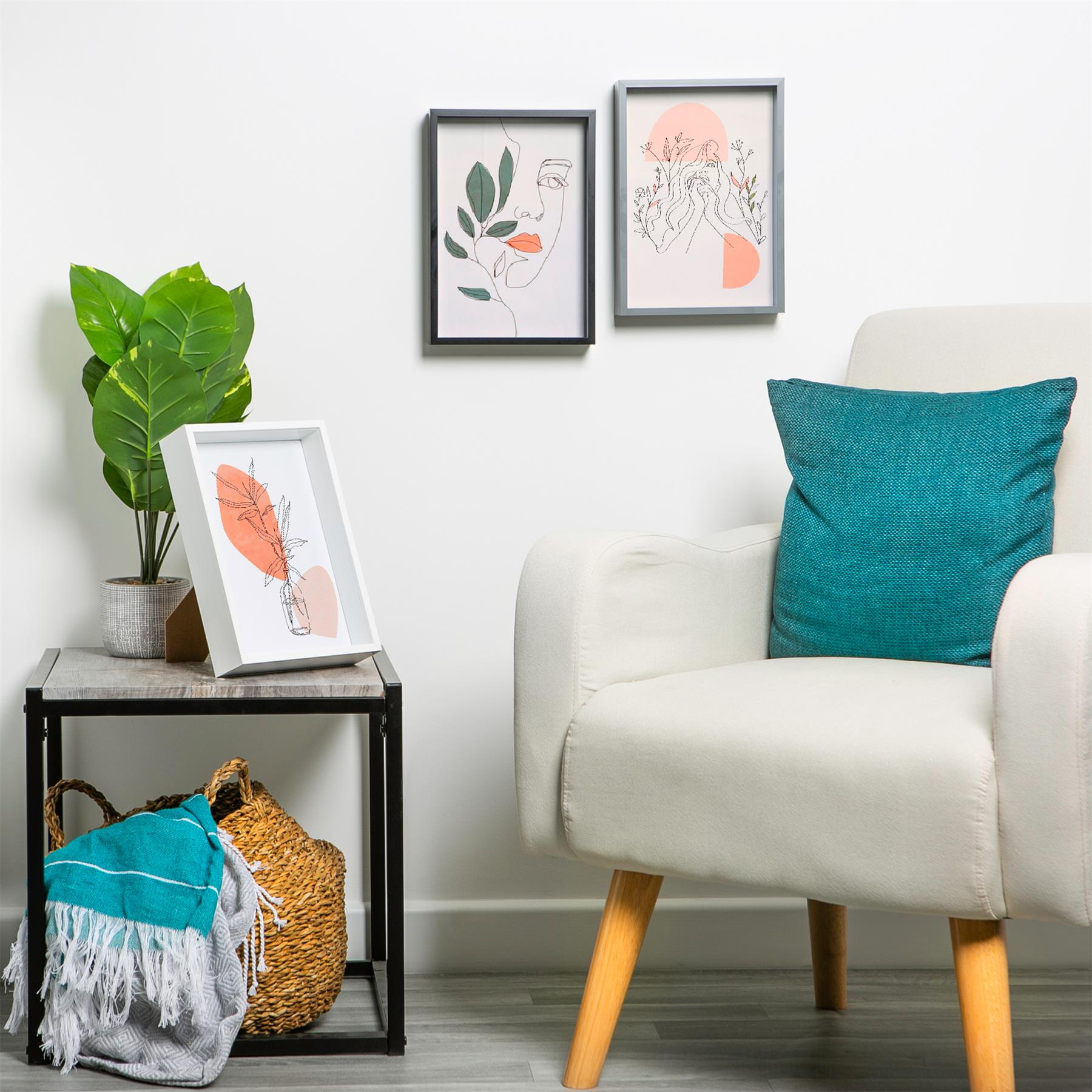 3D Deep Box Photo Frame - A4 (8 x 12") - White