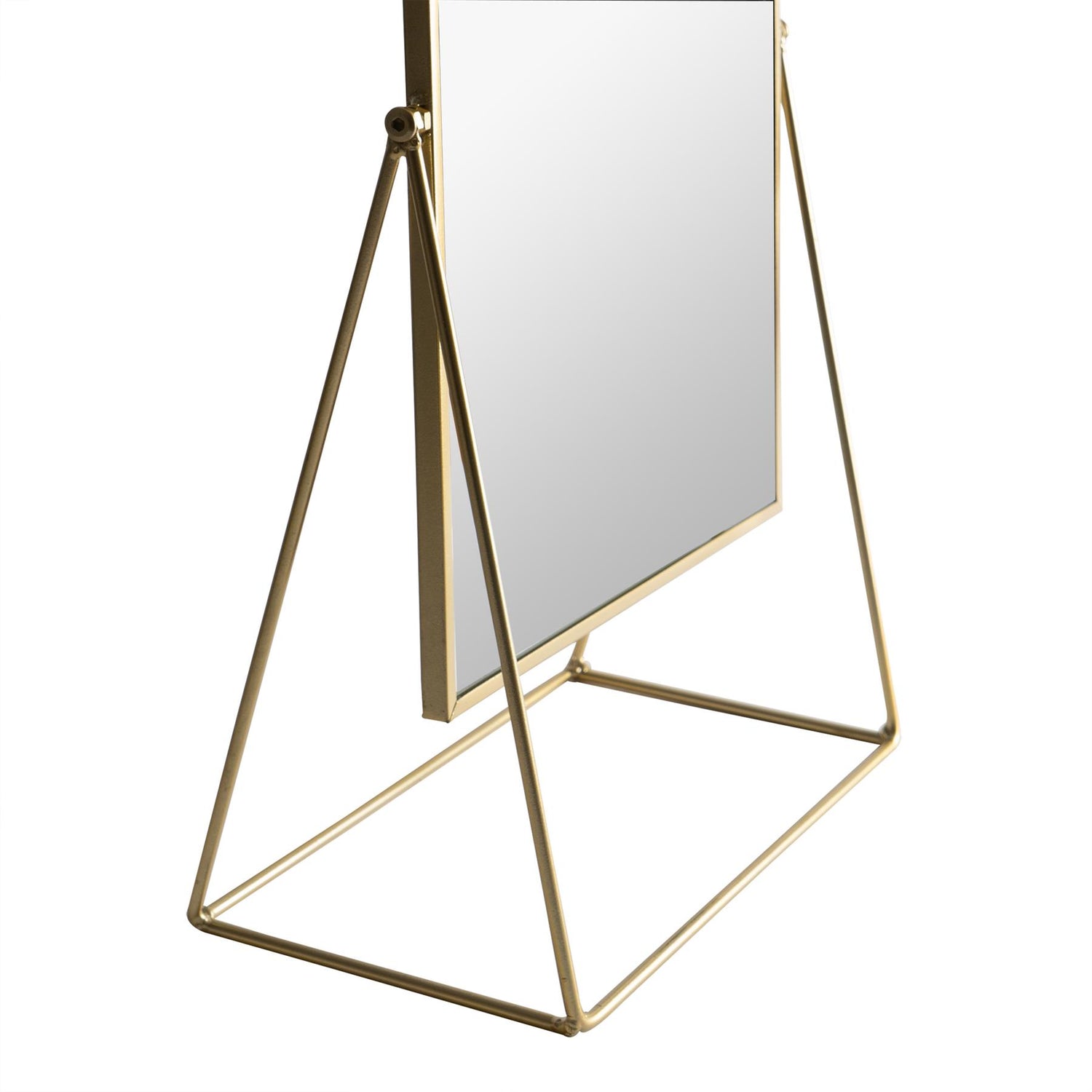 Harbour Housewares Dressing Table Vanity Mirror - 32cm - Gold