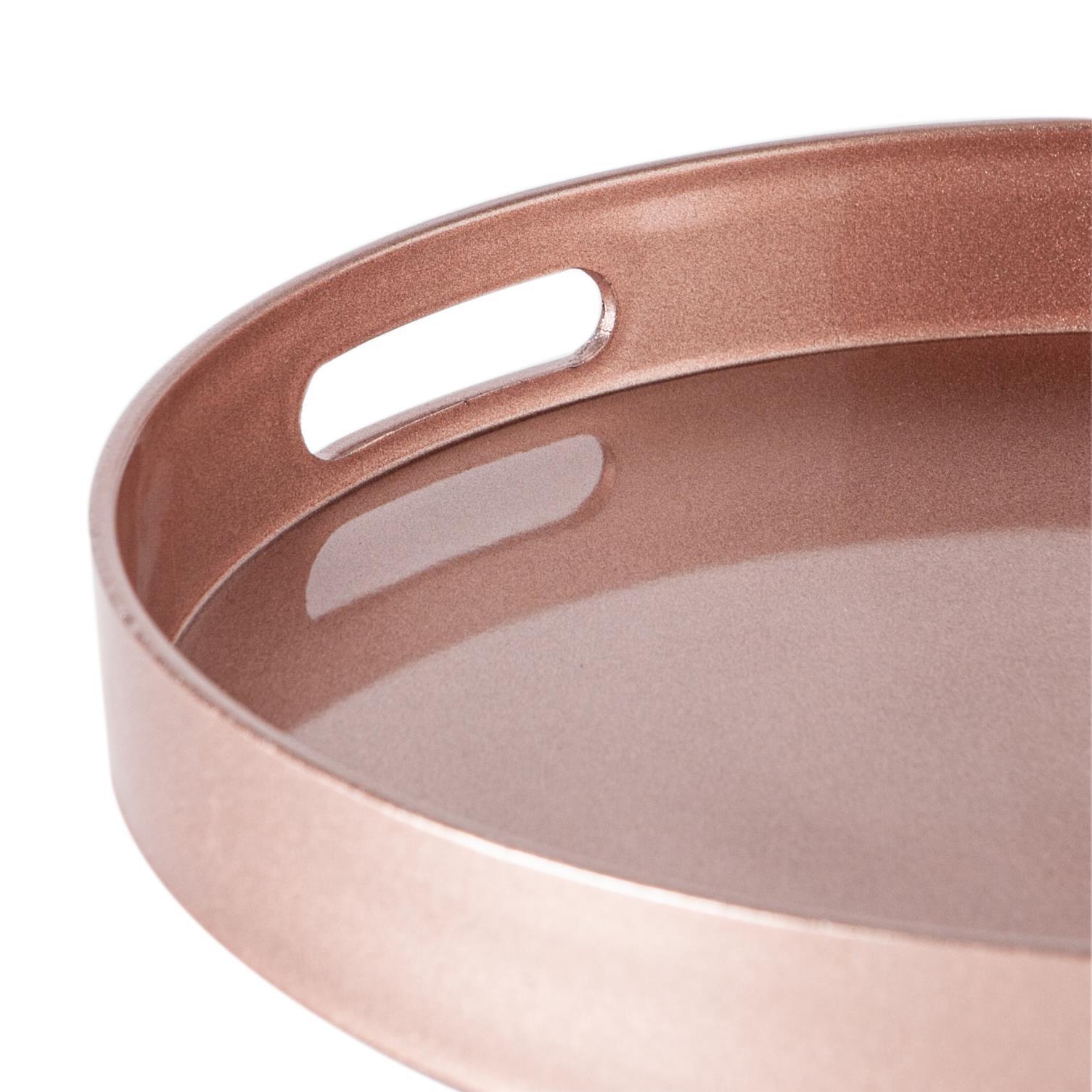 Round Serving Tray - Centre Piece - 33cm - Rose Gold