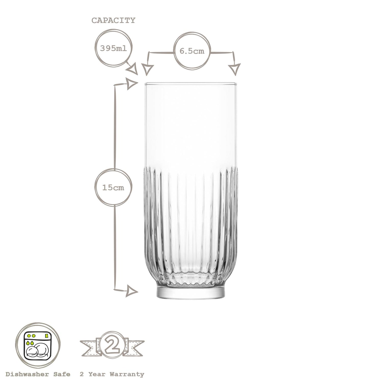 395ml Tokyo Highball Glass