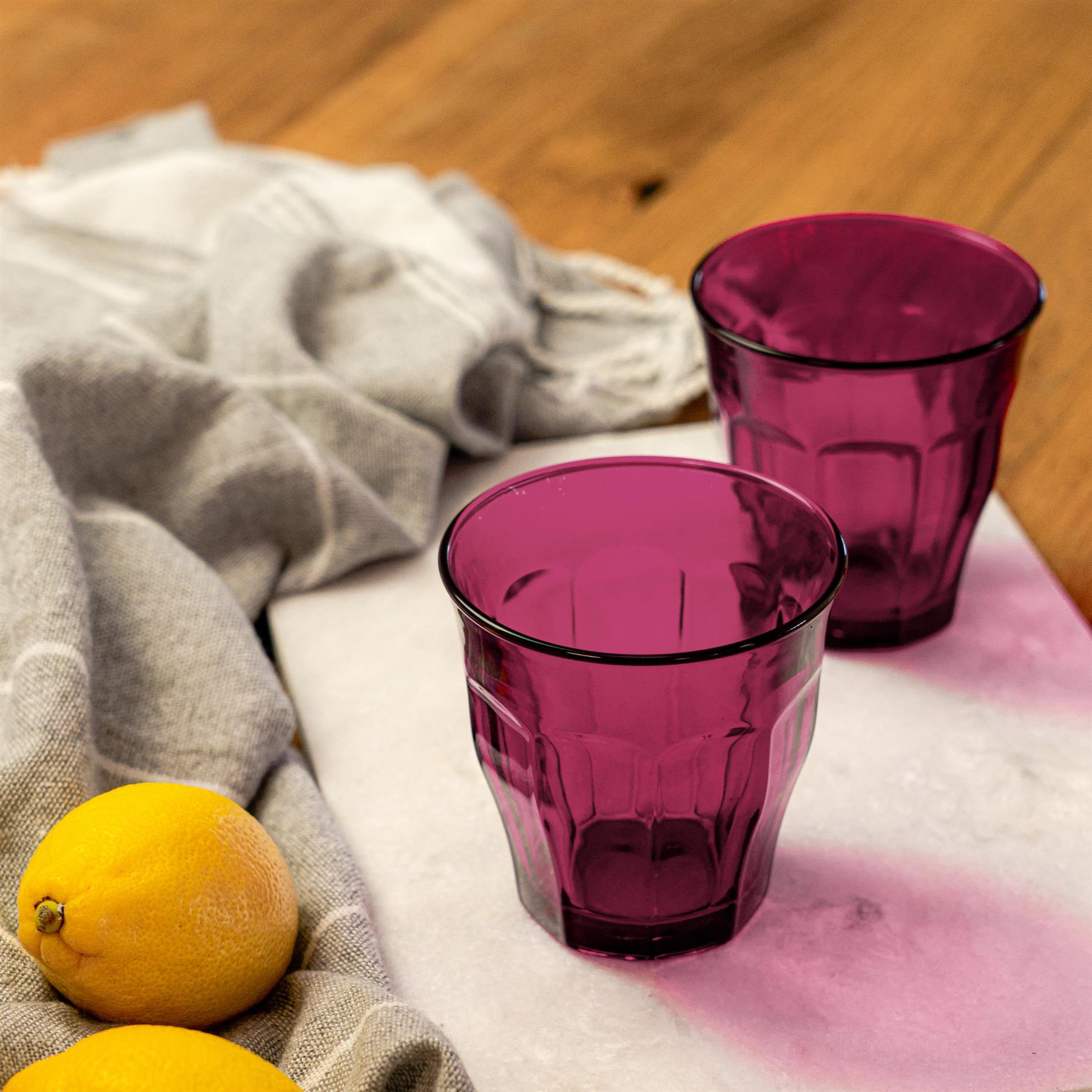 Multicolour 250ml Picardie Glass Tumbler
