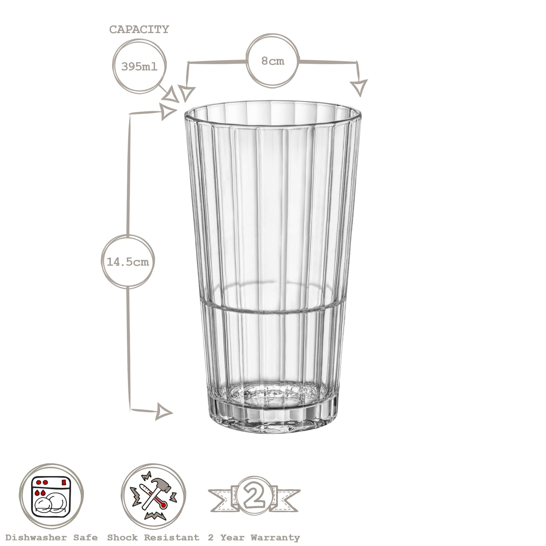 395ml Oxford Bar Stacking Highball Glass