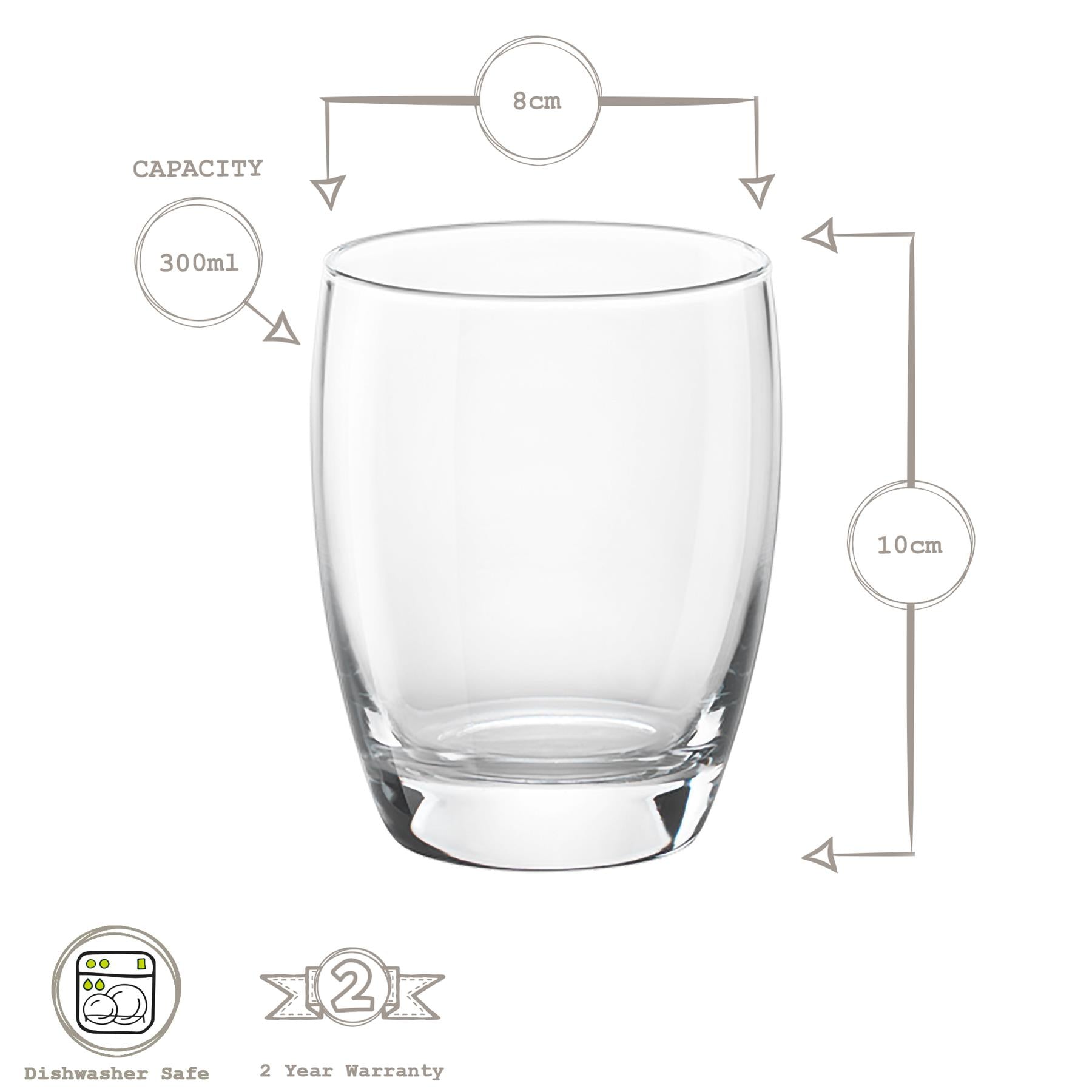 Fiore Water Glass - 300ml