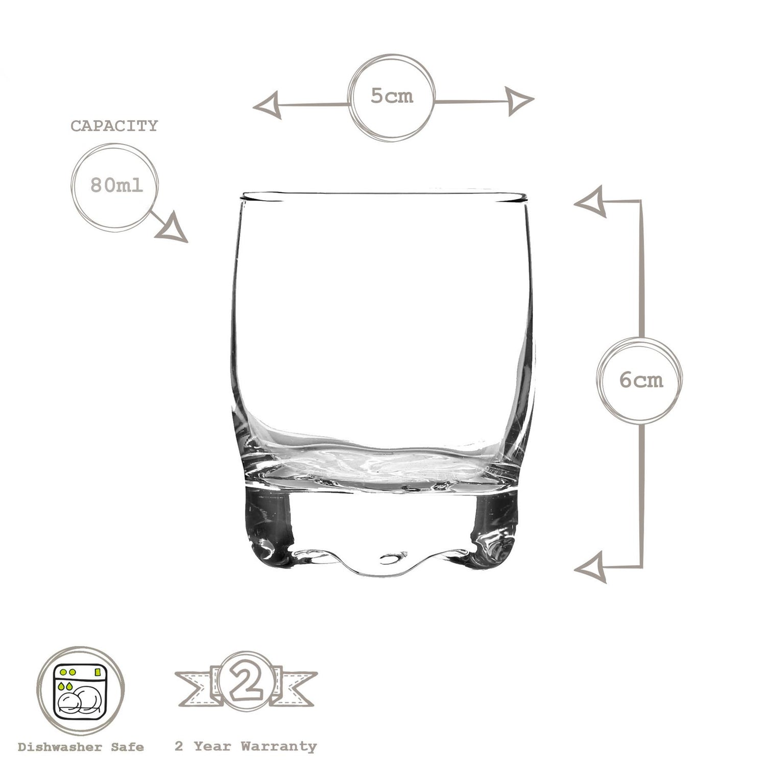 LAV Adora Shot Glass - 80ml