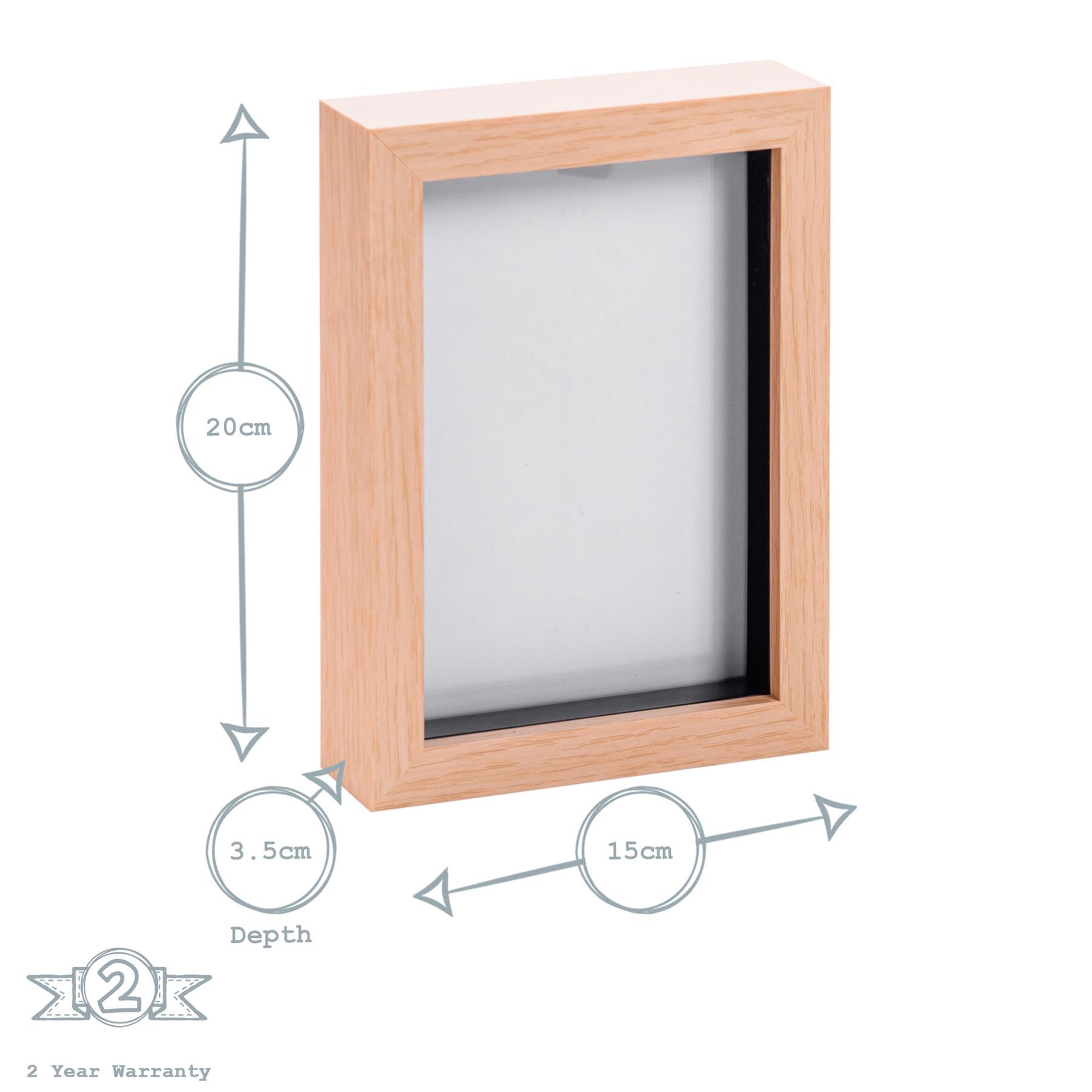 Nicola Spring Box Photo Frame - 5x7 - Light Wood