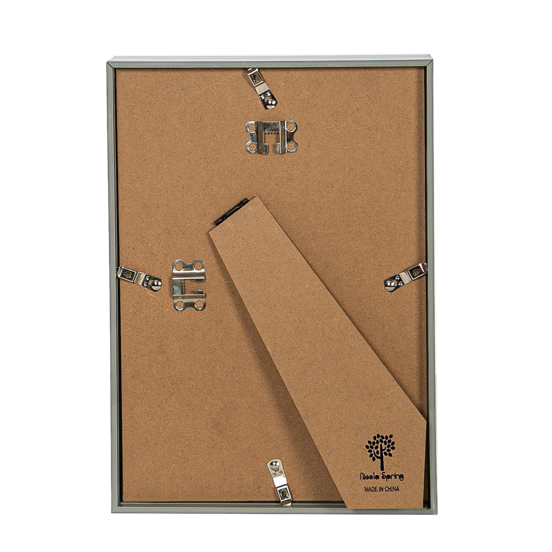 3D Deep Box Photo Frame - A4 (8 x 12") - Grey