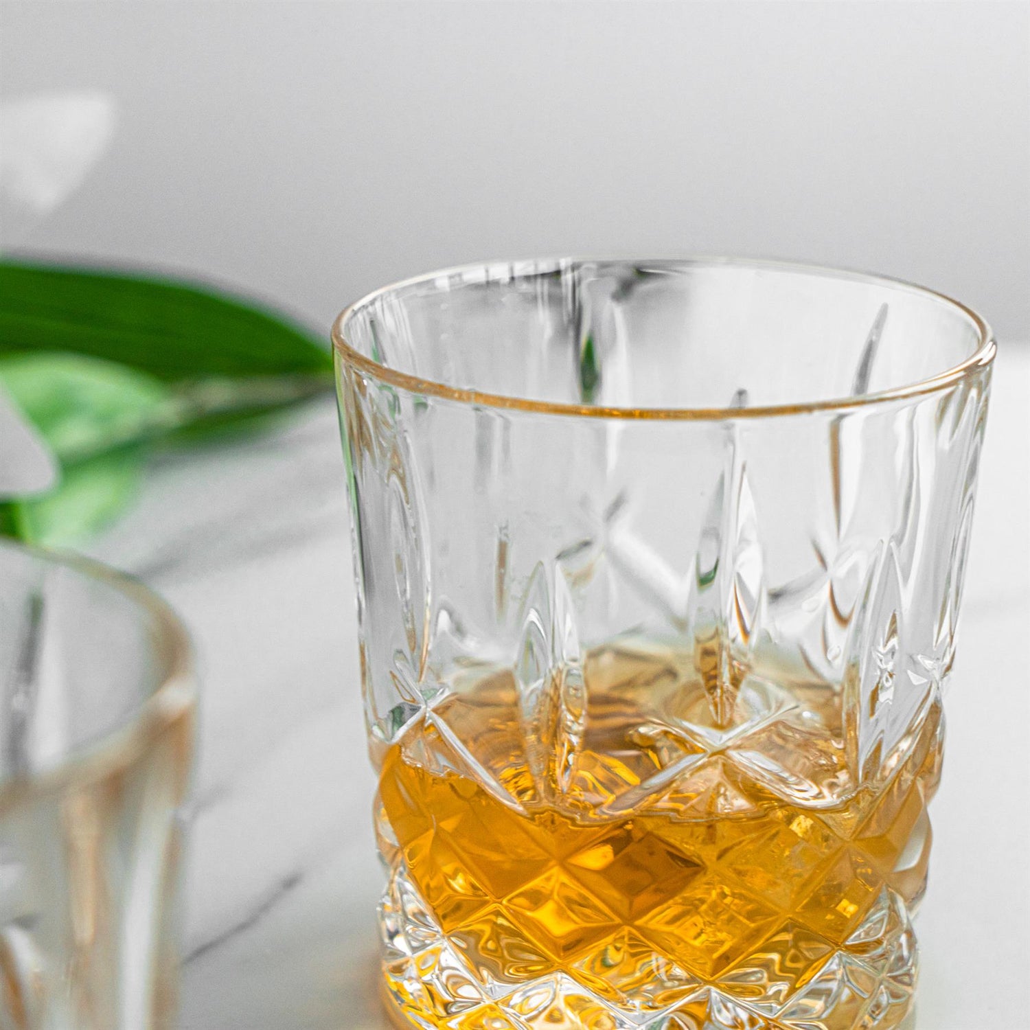 RCR Crystal Orchestra Cut Glass Double Old Fashioned Glass - 340ml