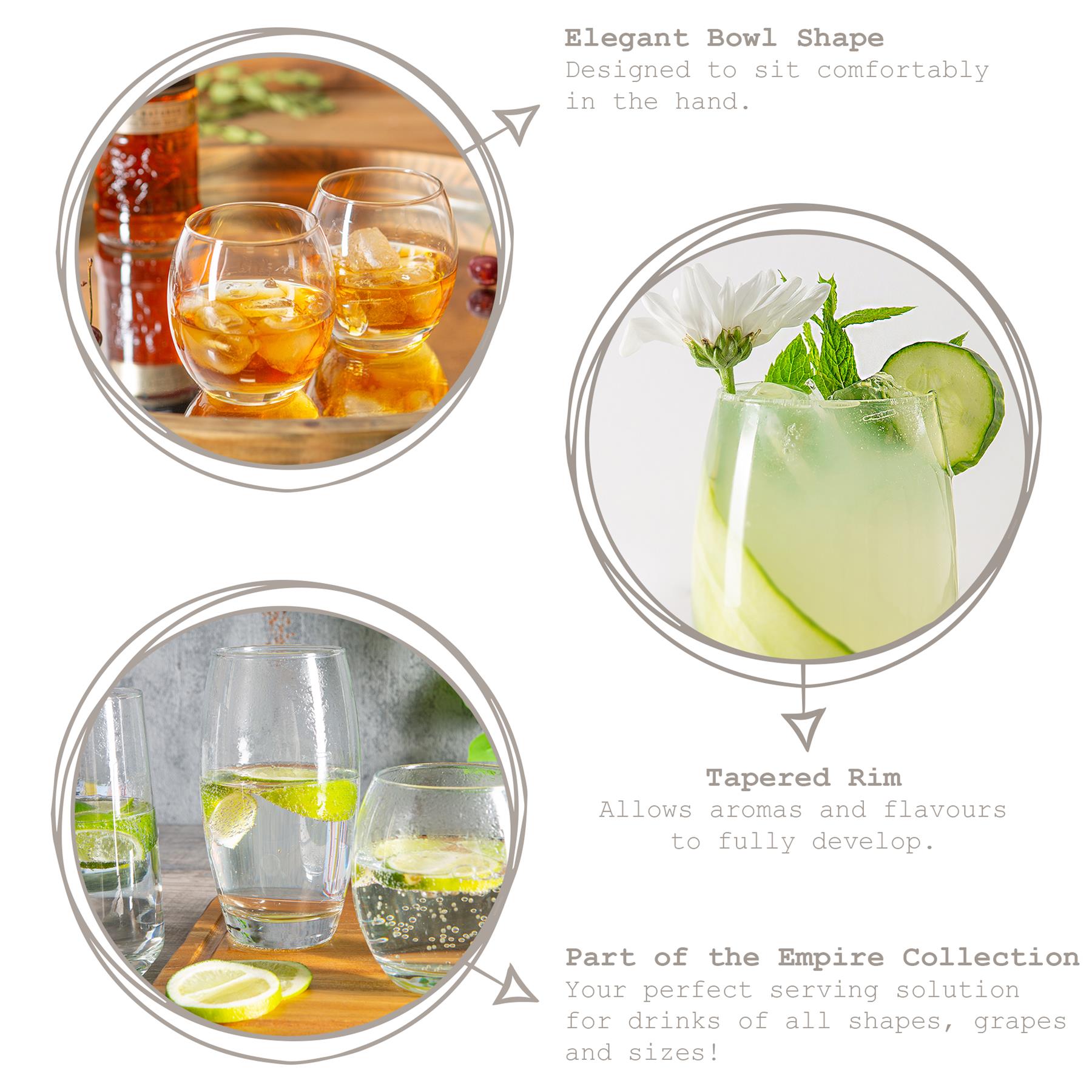 405ml Empire Whiskey Glass
