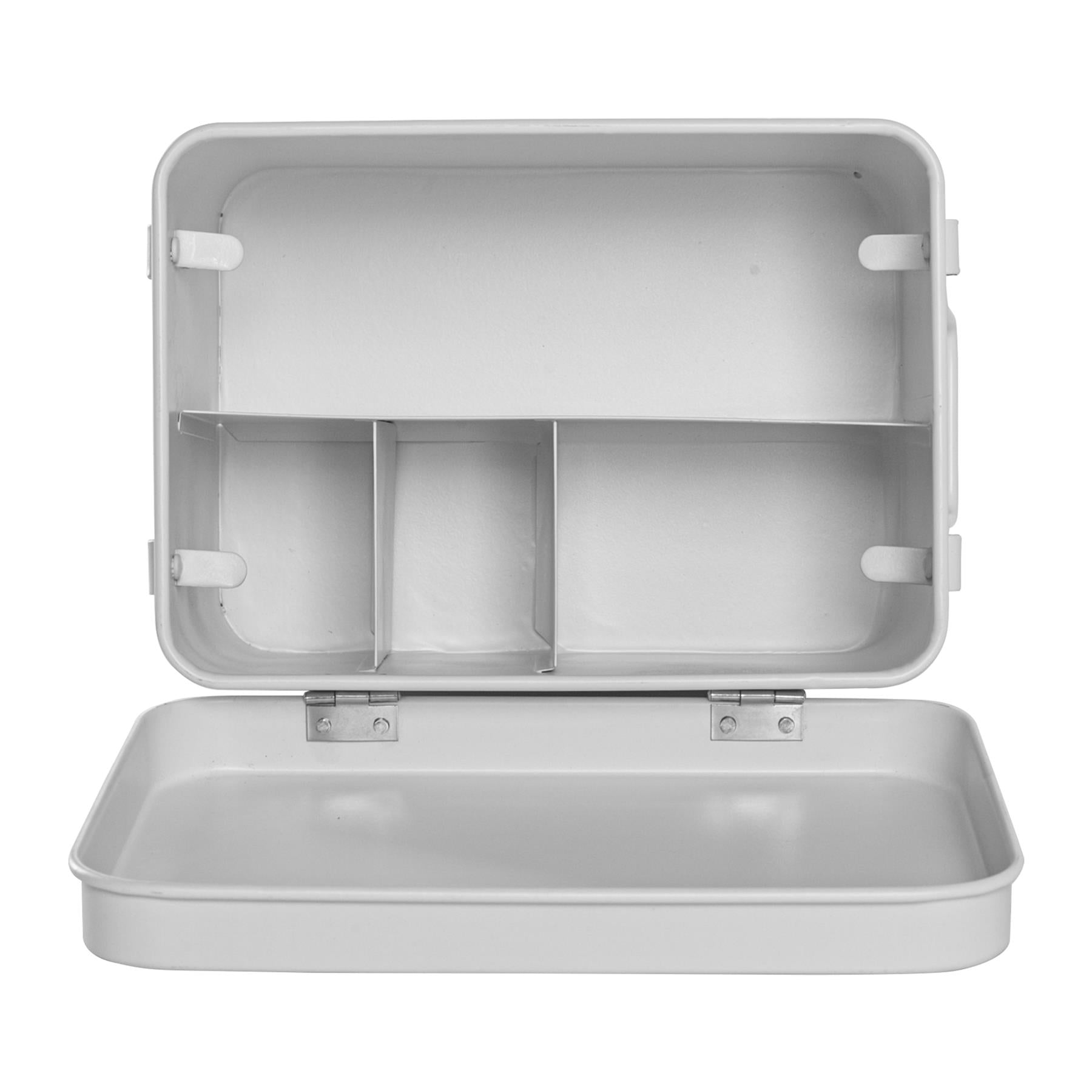 Harbour Housewares Vintage First Aid Storage Canister - White