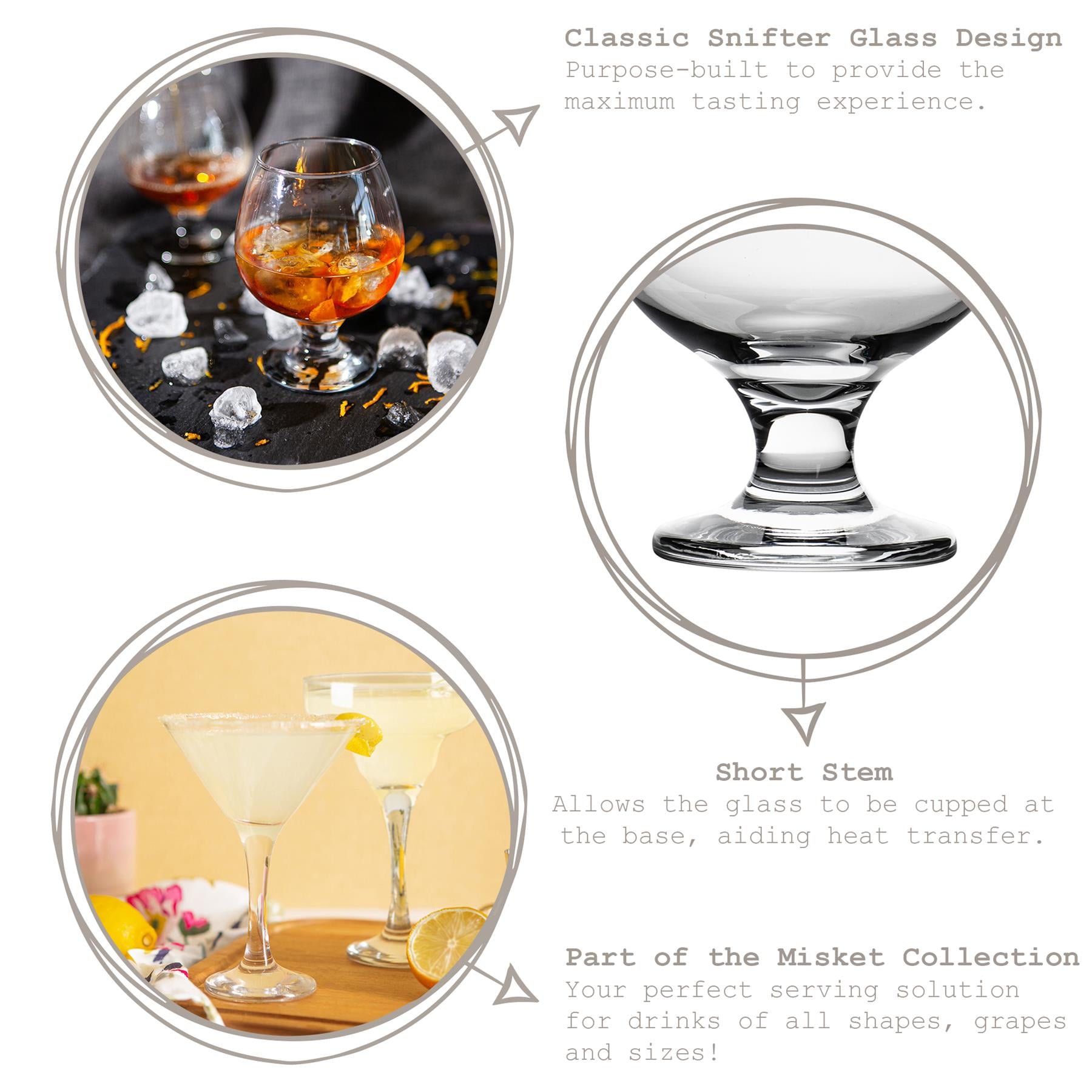 390ml Misket Brandy Glass