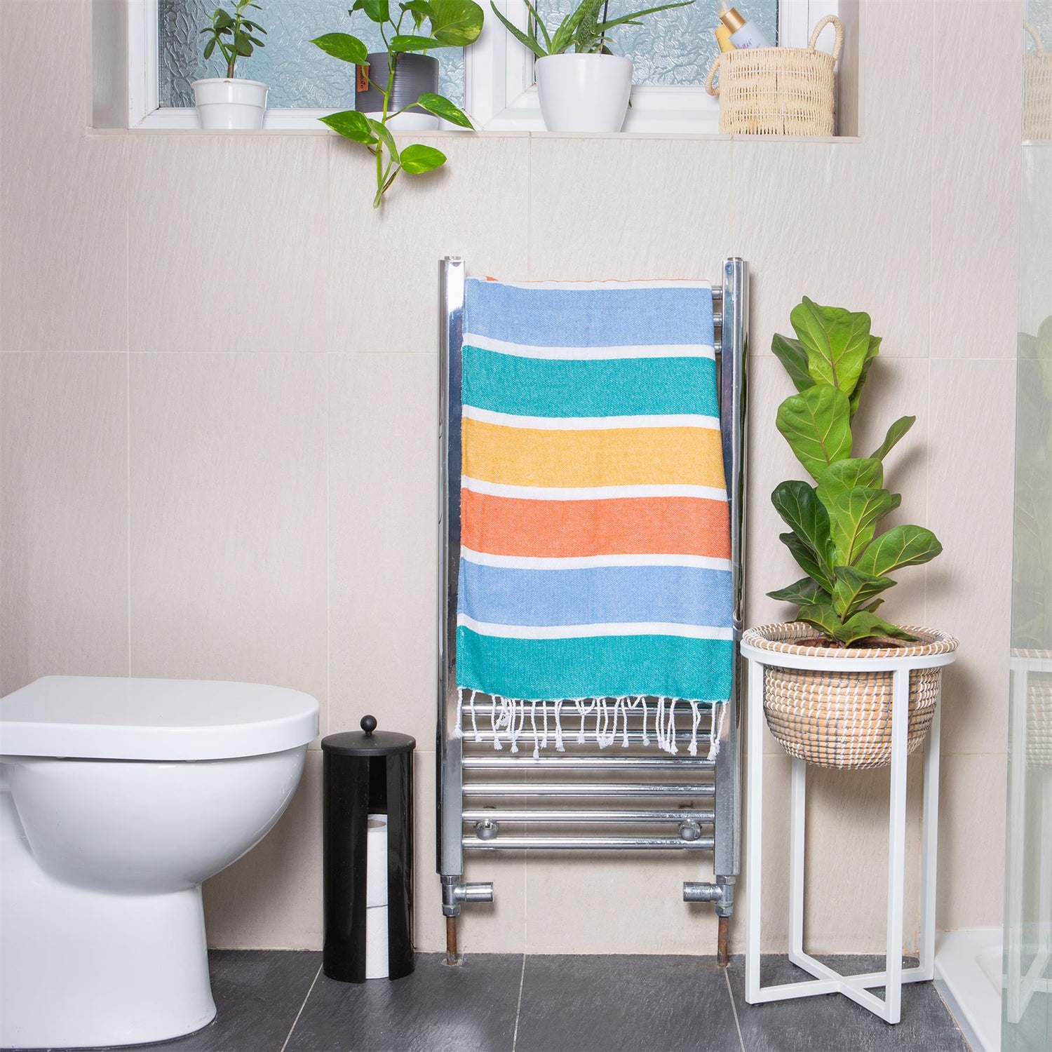 Turkish Cotton Bath Towel - Multicolour