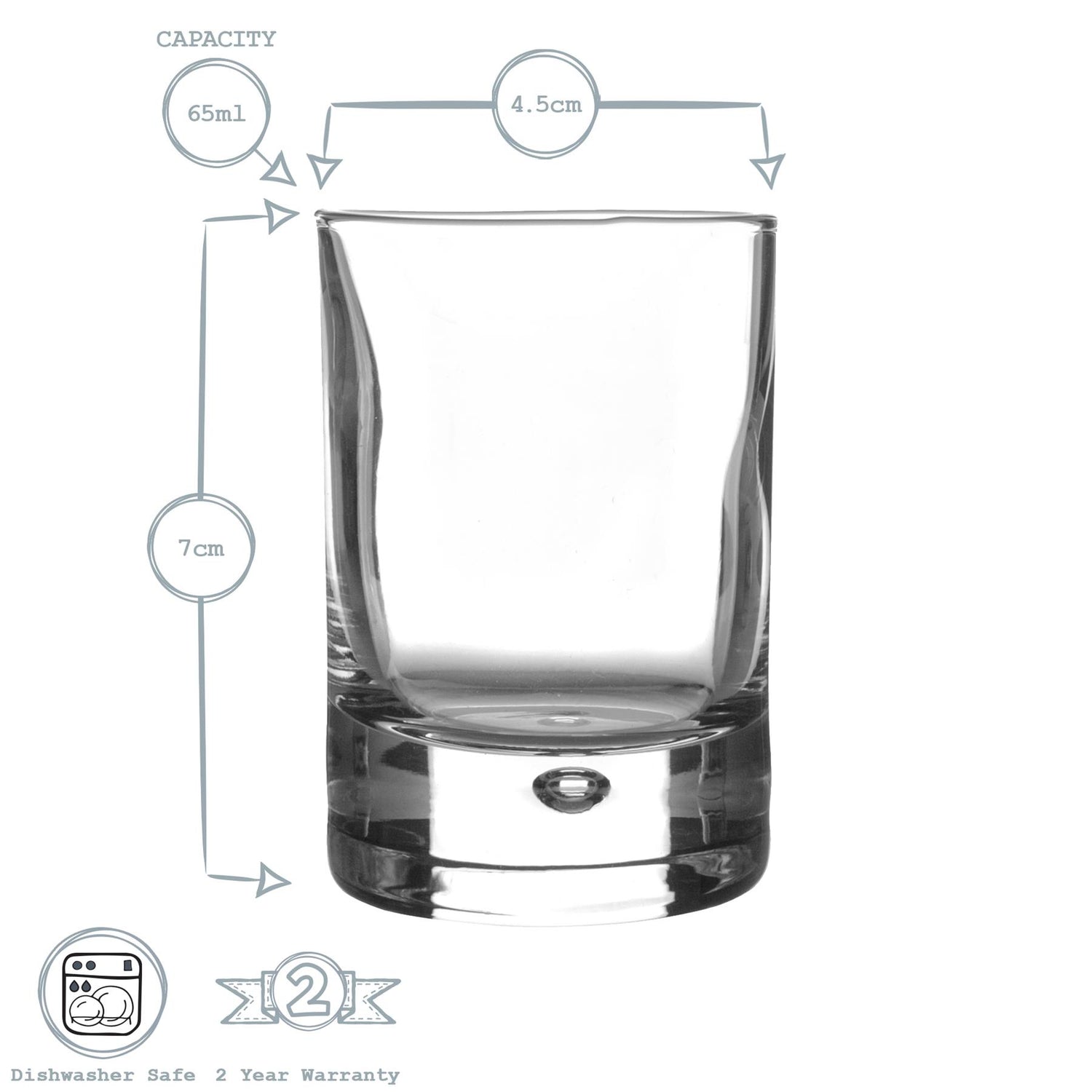 Bormioli Rocco Barglass Shot Glass - 65ml